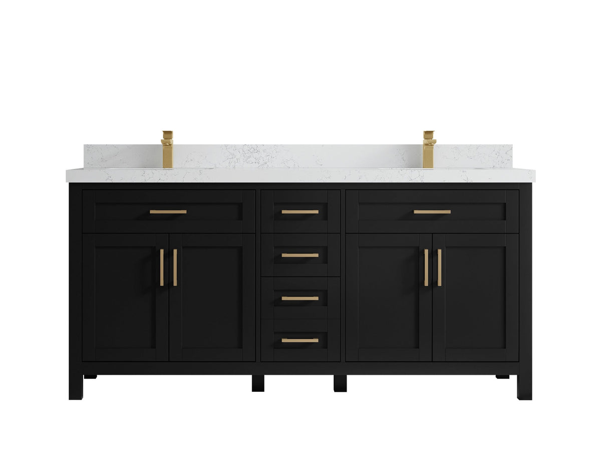 Cambridge 72 in. W x 22 in. D Double Sink Bathroom Vanity - Willow Bath and Vanity