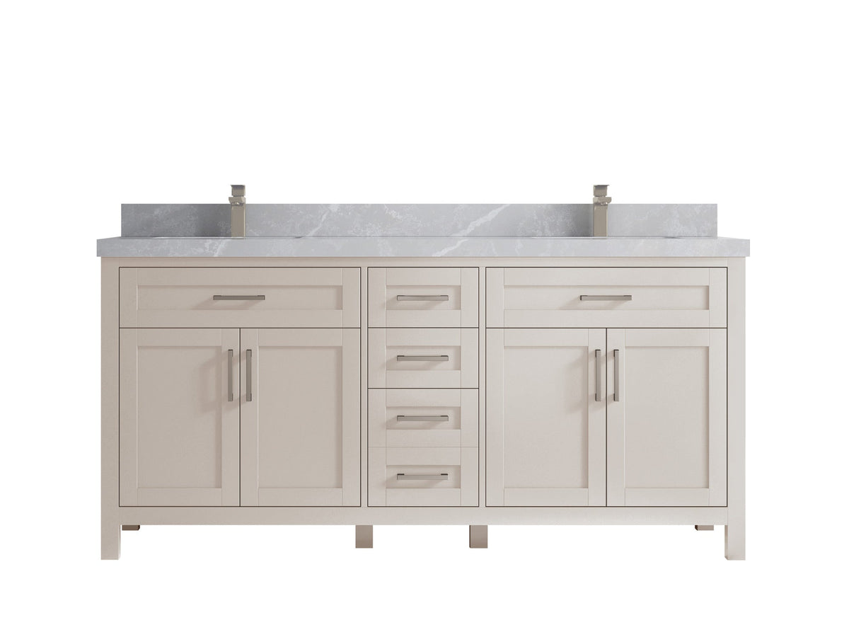 Cambridge 72 in. W x 22 in. D Double Sink Bathroom Vanity - Willow Bath and Vanity
