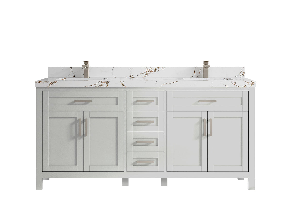 Cambridge 72 in. W x 22 in. D Double Sink Bathroom Vanity - Willow Bath and Vanity