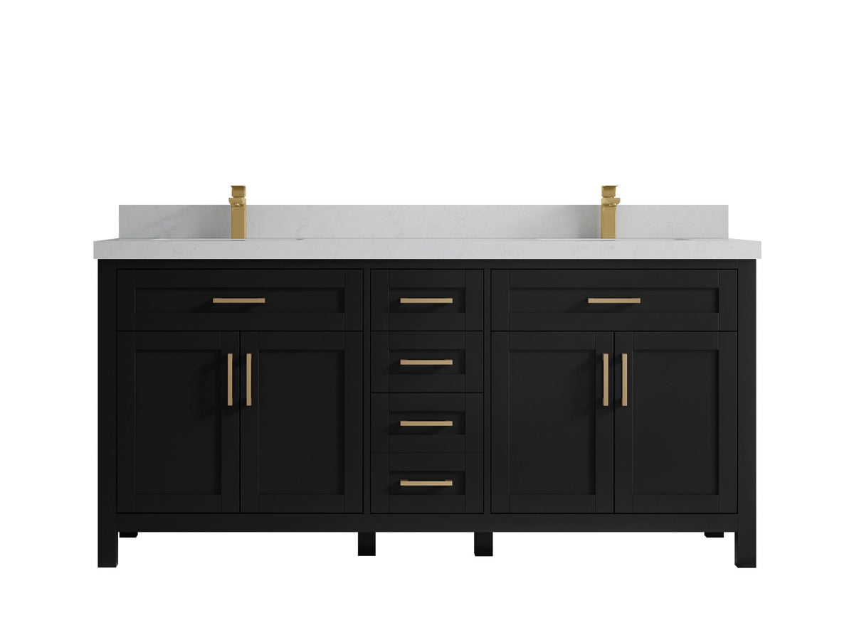 Cambridge 72 in. W x 22 in. D Double Sink Bathroom Vanity - Willow Bath and Vanity