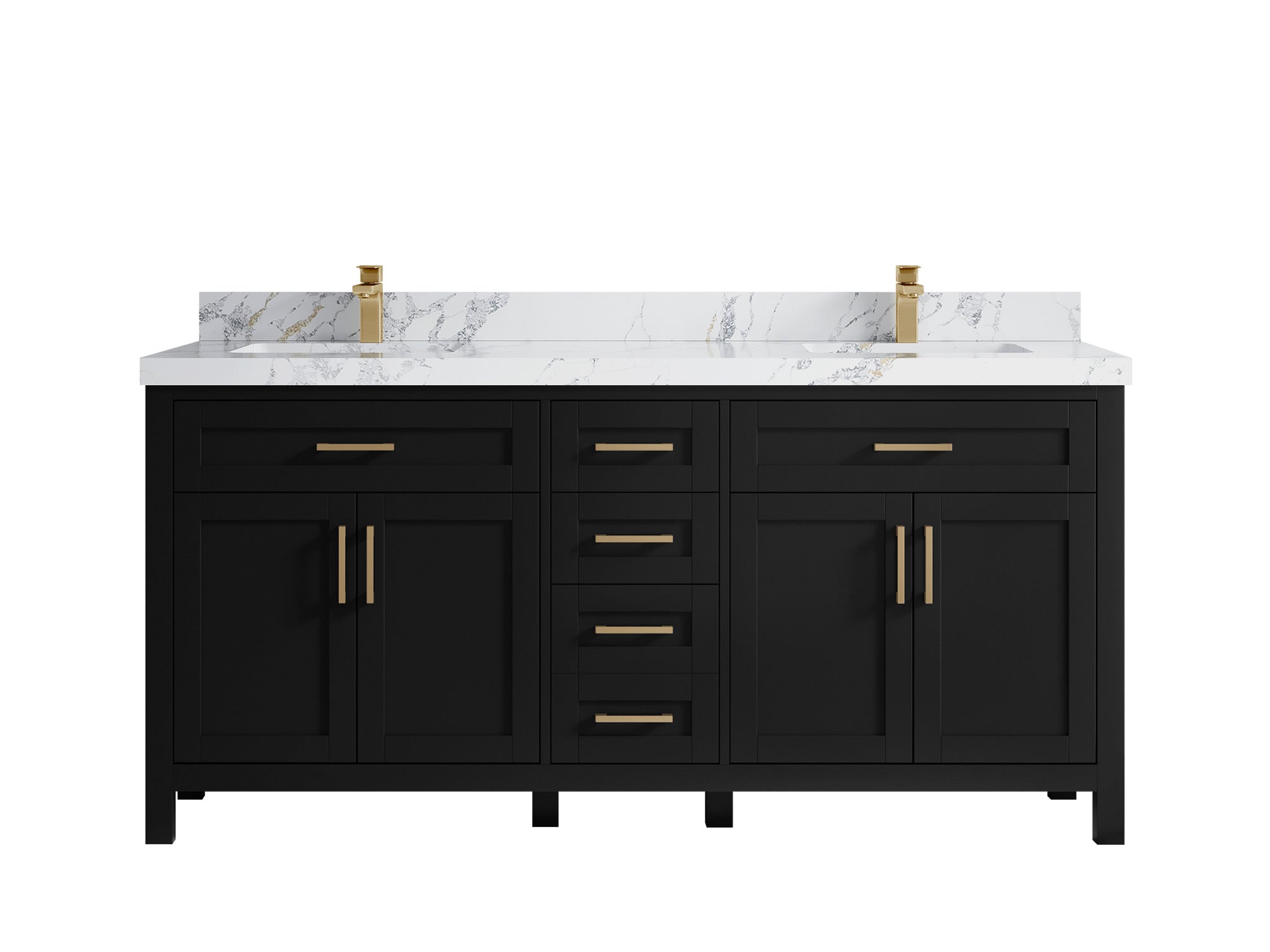 Cambridge 72 in. W x 22 in. D Double Sink Bathroom Vanity - Willow Bath and Vanity