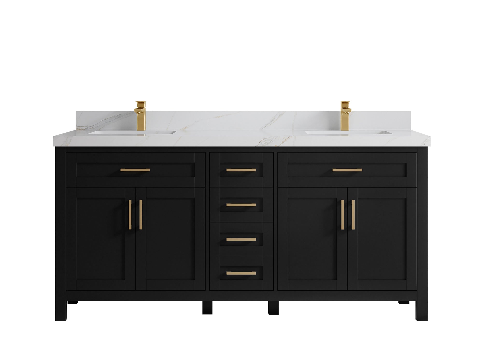 Cambridge 72 in. W x 22 in. D Double Sink Bathroom Vanity - Willow Bath and Vanity