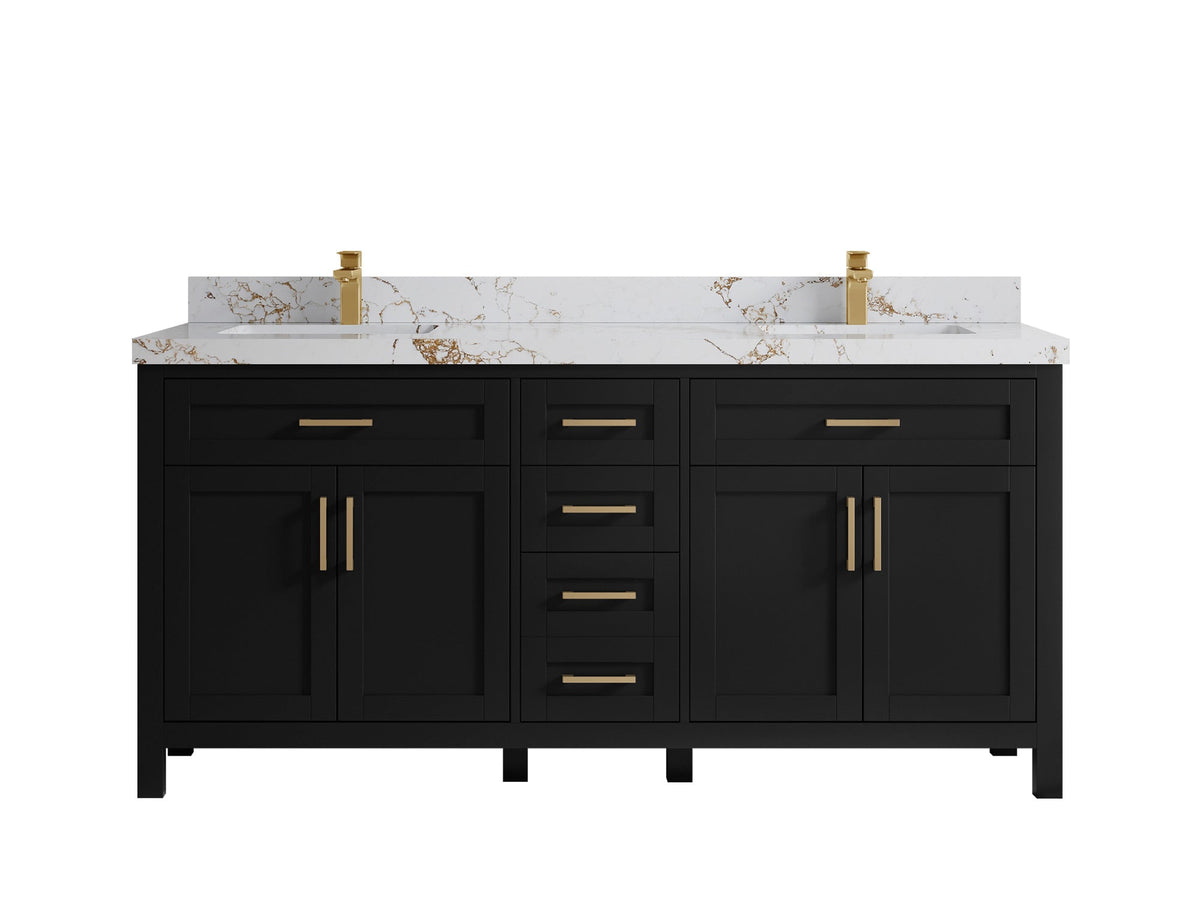 Cambridge 72 in. W x 22 in. D Double Sink Bathroom Vanity - Willow Bath and Vanity