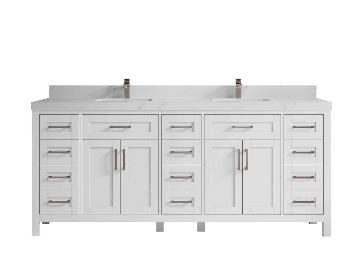 Cambridge 80 in. W x 22 in. D Double Sink Bathroom Vanity - Willow Bath and Vanity