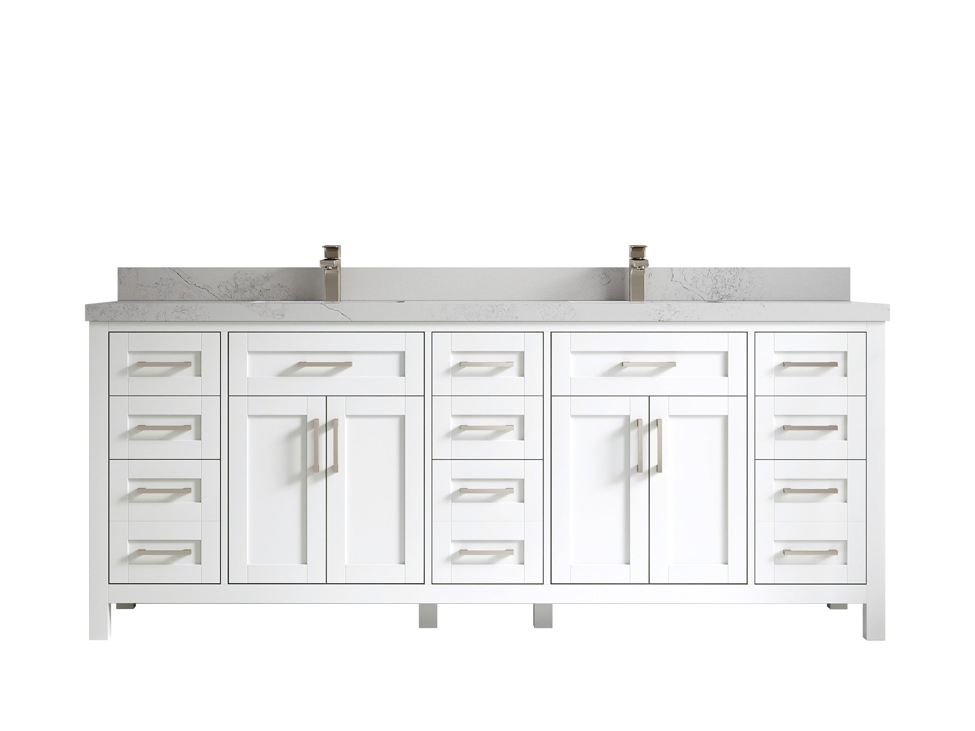 Cambridge 84 in. W x 22 in. D Double Sink Bathroom Vanity - Willow Bath and Vanity