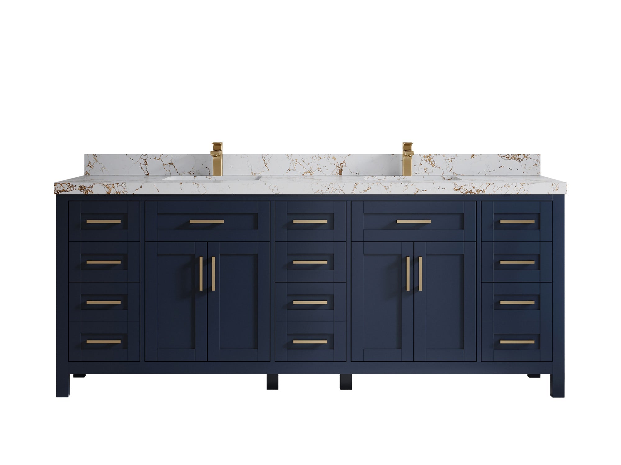 Cambridge 84 in. W x 22 in. D Double Sink Bathroom Vanity - Willow Bath and Vanity