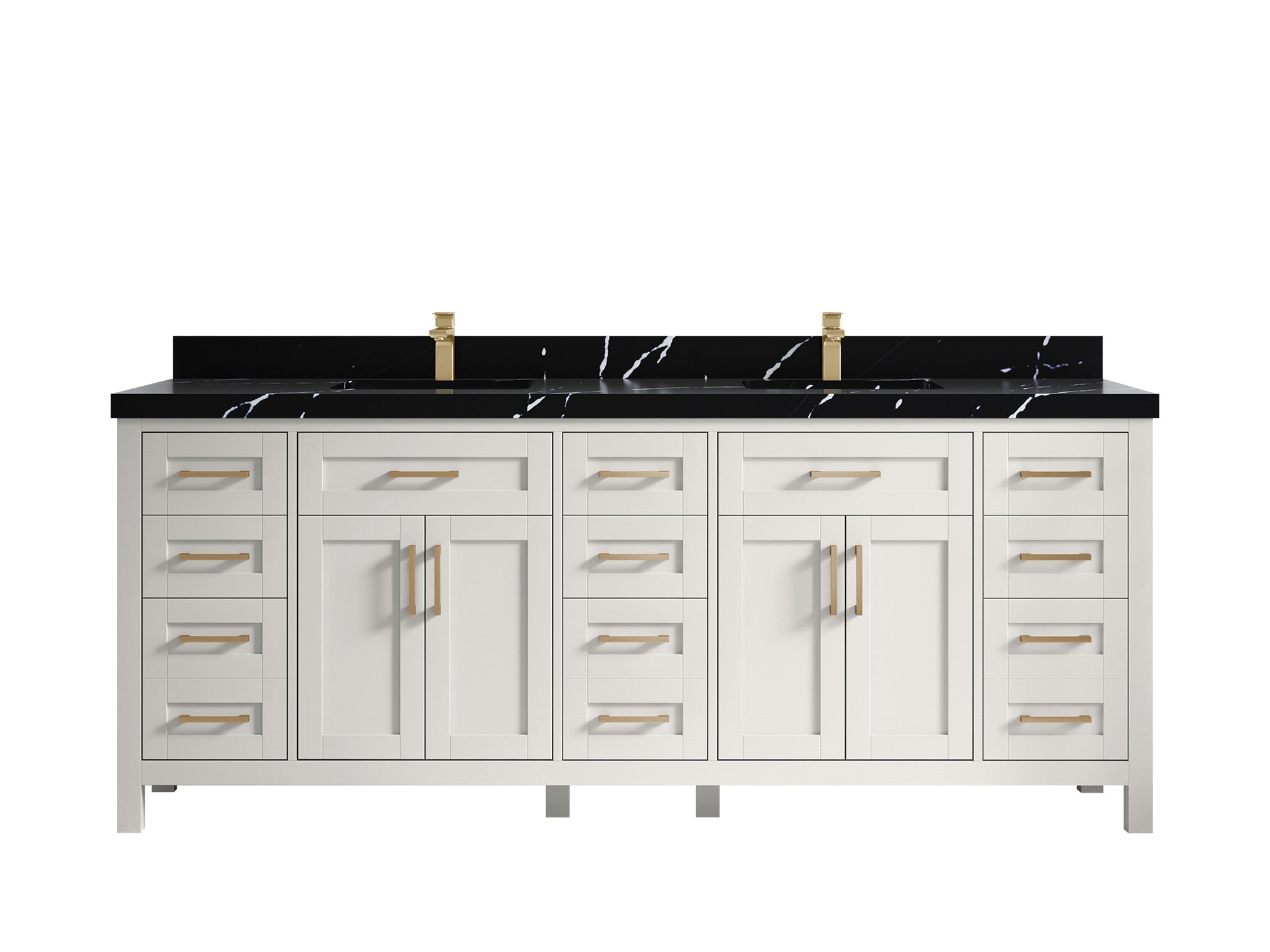 Cambridge 84 in. W x 22 in. D Double Sink Bathroom Vanity - Willow Bath and Vanity