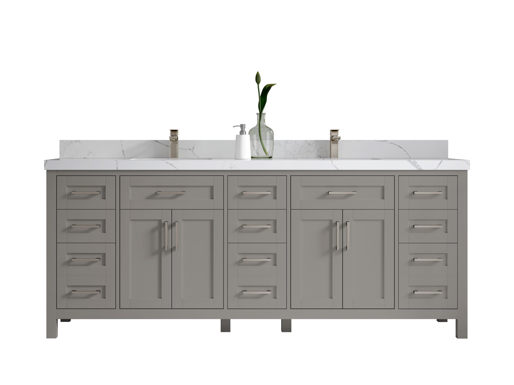 Cambridge 84 in. W x 22 in. D Double Sink Bathroom Vanity - Willow Bath and Vanity