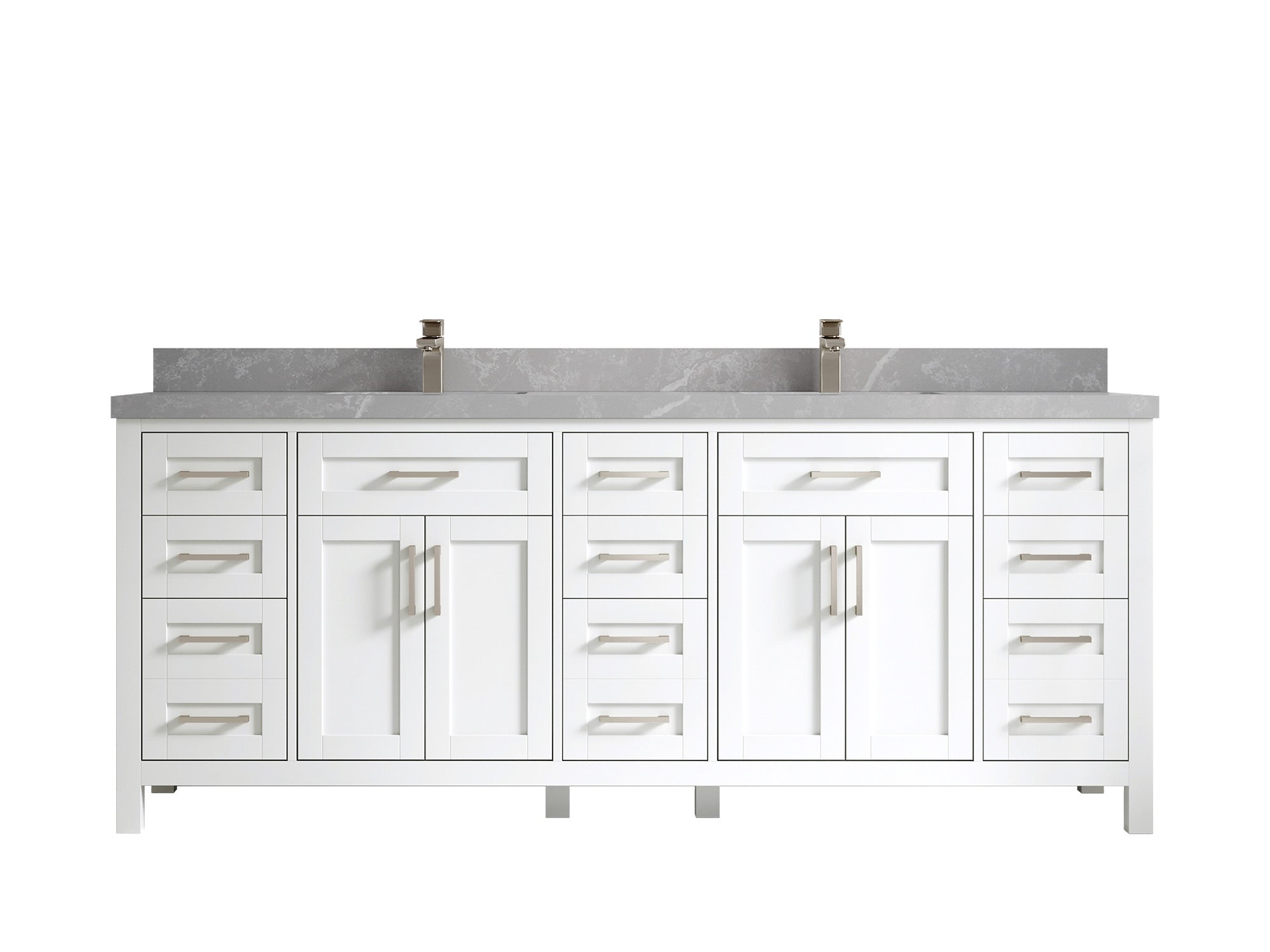 Cambridge 84 in. W x 22 in. D Double Sink Bathroom Vanity - Willow Bath and Vanity