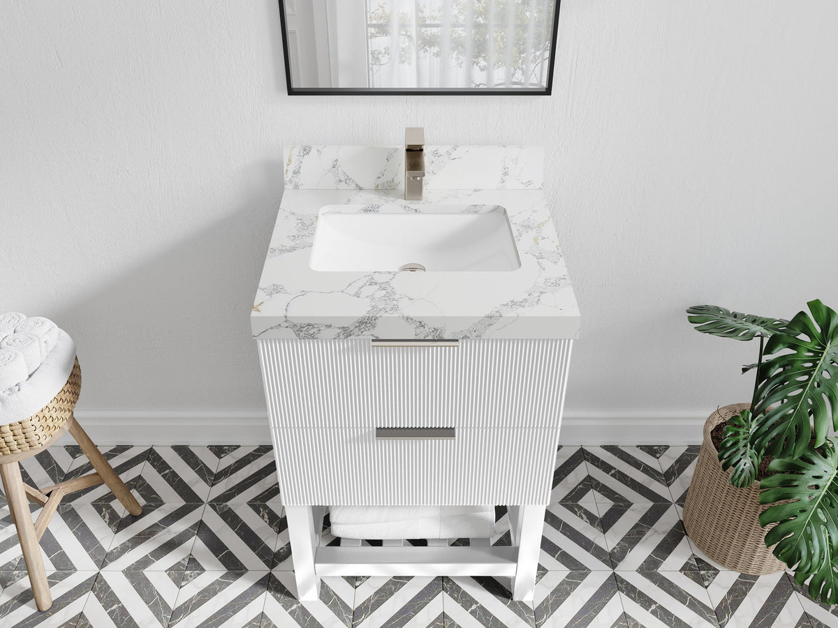 Catalina 24 in. W x 22 in. D Single Sink Bathroom Vanity - Willow Bath and Vanity