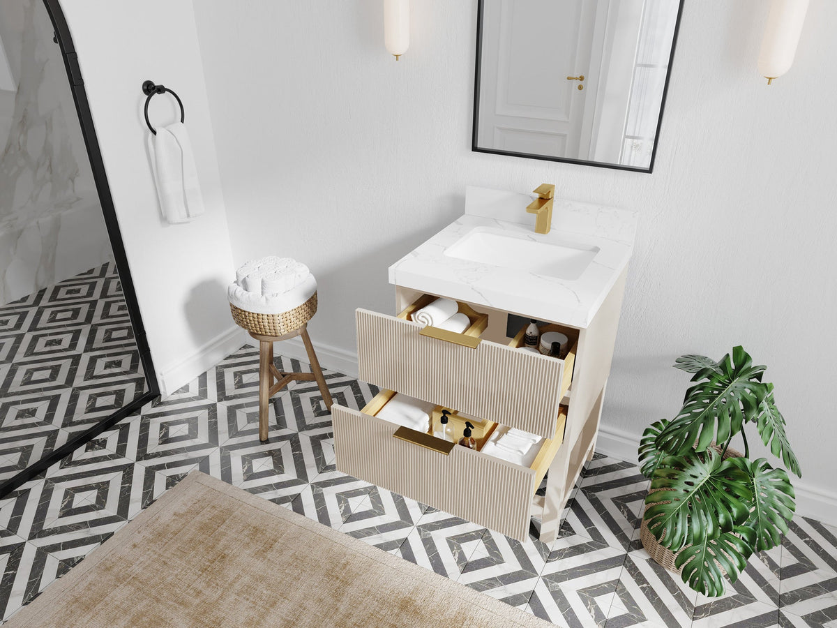 Catalina 24 in. W x 22 in. D Single Sink Bathroom Vanity - Willow Bath and Vanity