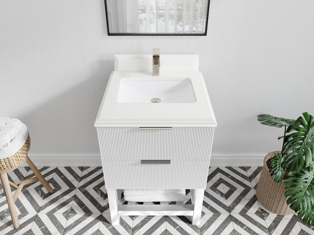 Catalina 24 in. W x 22 in. D Single Sink Bathroom Vanity - Willow Bath and Vanity