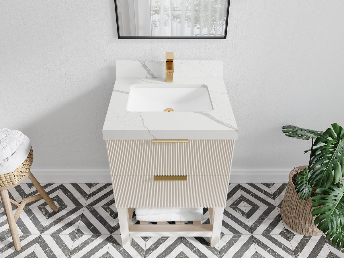 Catalina 24 in. W x 22 in. D Single Sink Bathroom Vanity - Willow Bath and Vanity