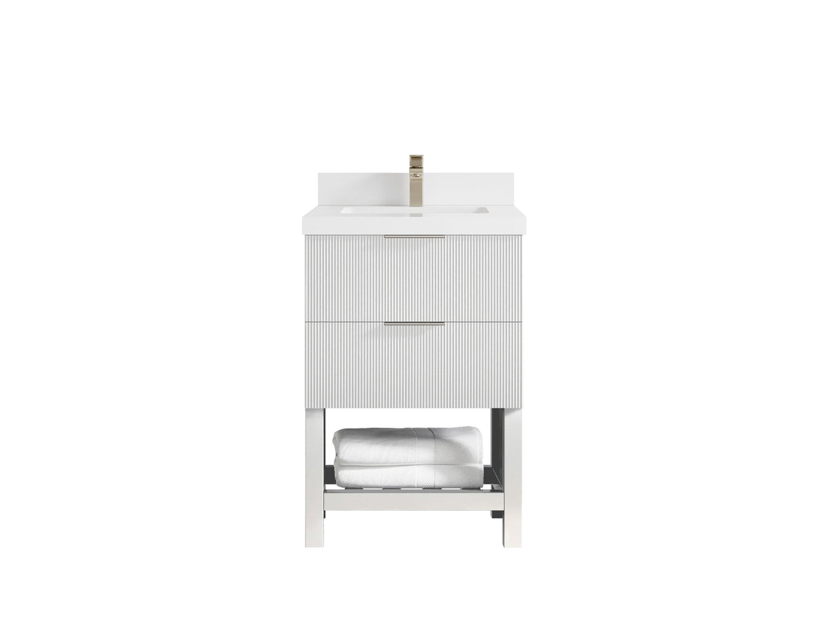 Catalina 24 in. W x 22 in. D Single Sink Bathroom Vanity - Willow Bath and Vanity