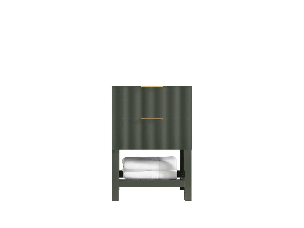 Catalina 24-inch bathroom vanity cabinet in Pewter Green