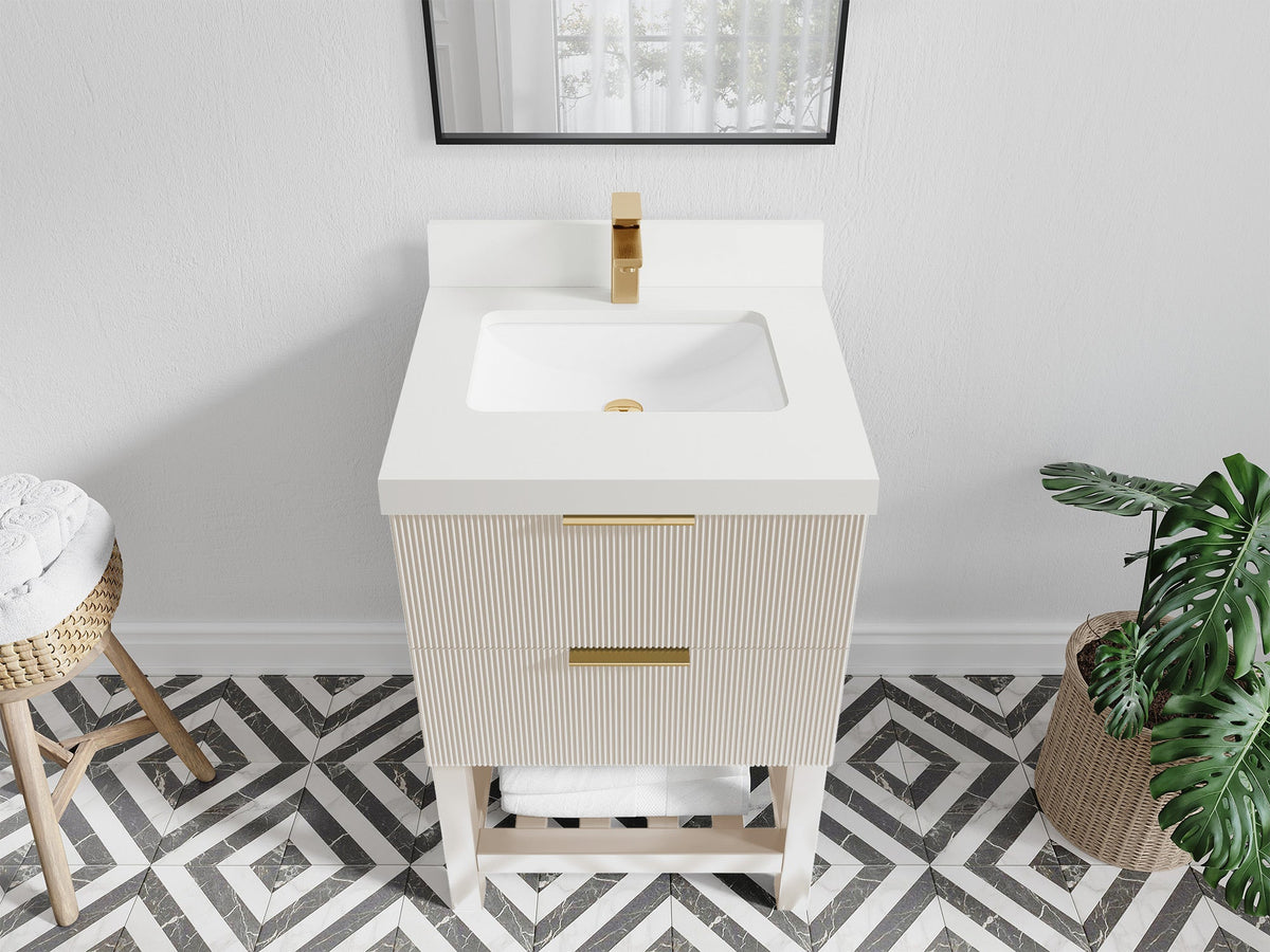 Catalina 24 in. W x 22 in. D Single Sink Bathroom Vanity - Willow Bath and Vanity