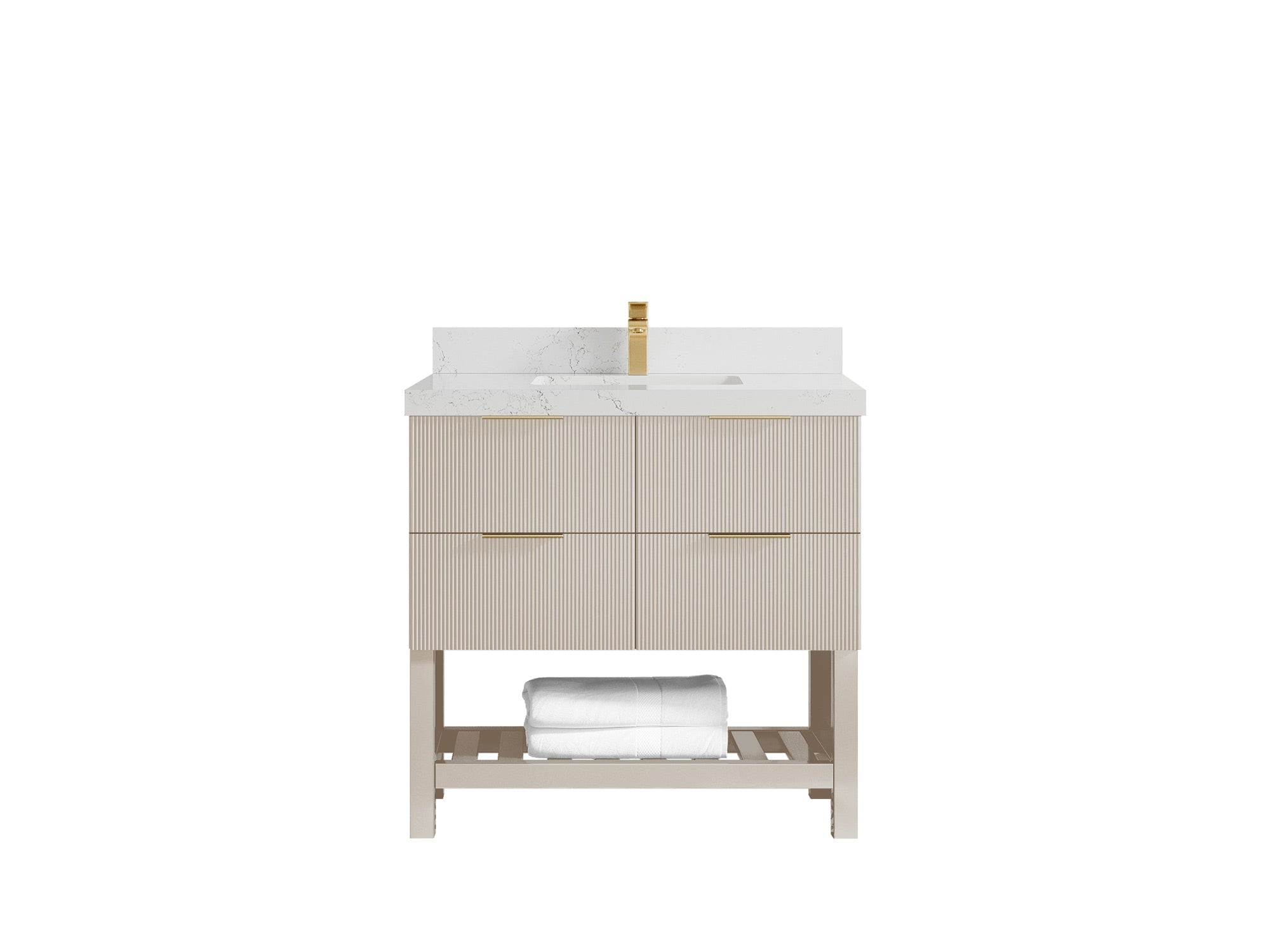 Catalina 36 in. W x 22 in. D Center Sink Bathroom Vanity - Willow Bath and Vanity