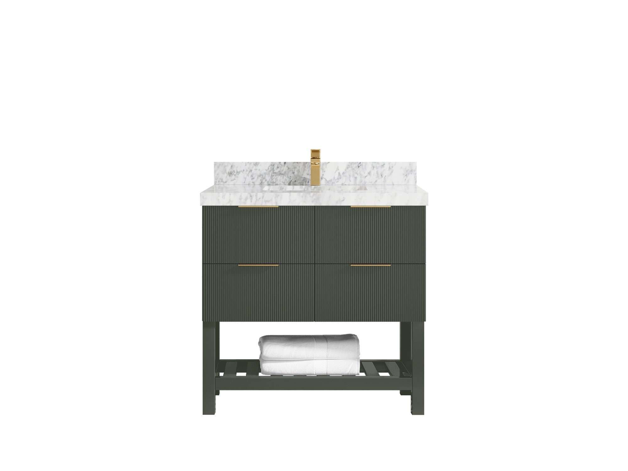 Catalina 36 in. W x 22 in. D Center Sink Bathroom Vanity - Willow Bath and Vanity