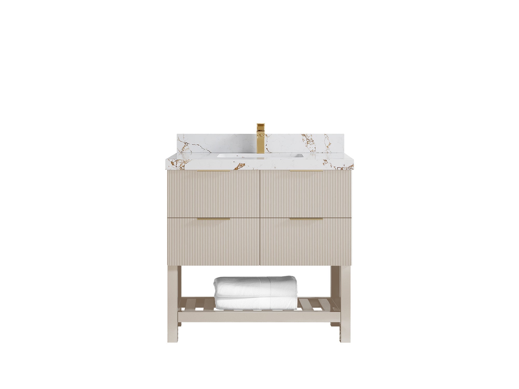 Catalina 36 in. W x 22 in. D Center Sink Bathroom Vanity - Willow Bath and Vanity