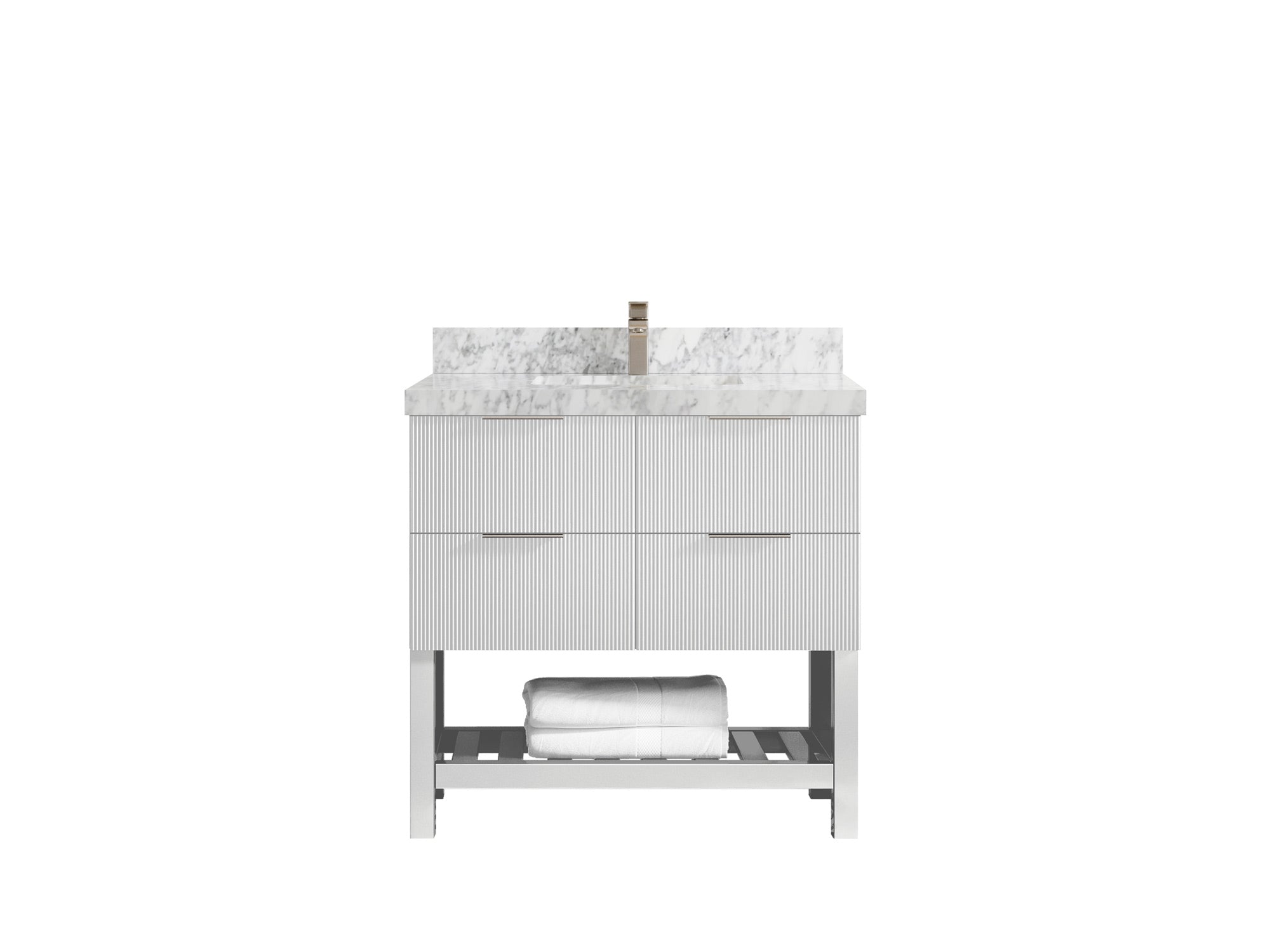 Catalina 36 in. W x 22 in. D Center Sink Bathroom Vanity - Willow Bath and Vanity