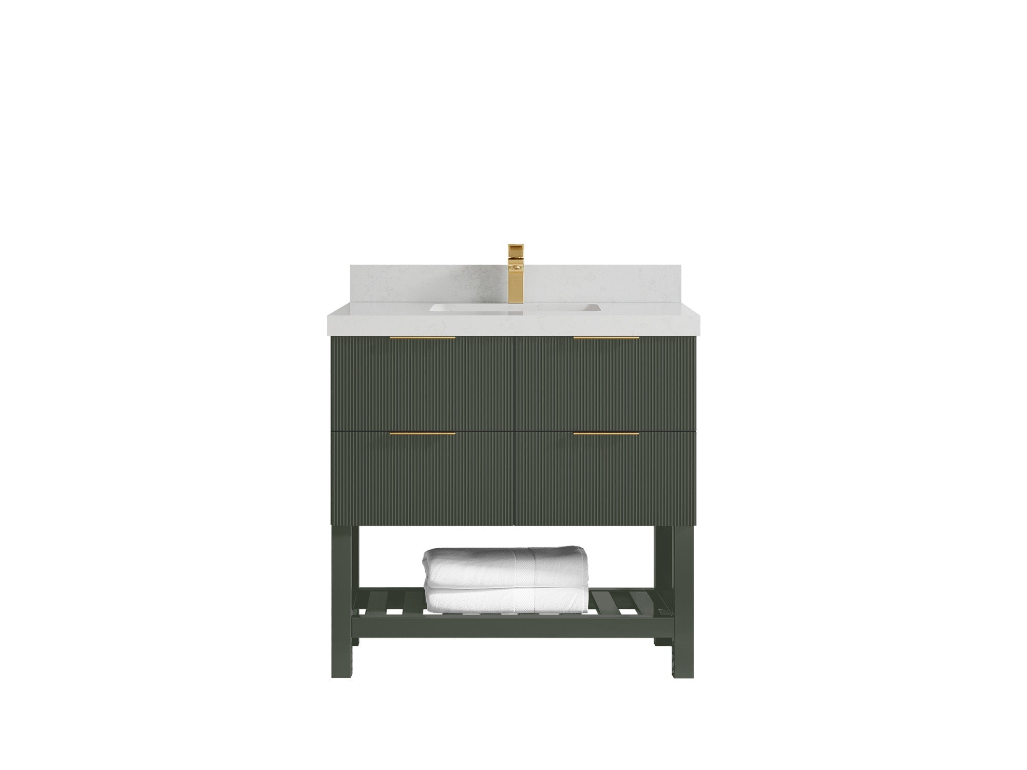 Catalina 36 in. W x 22 in. D Center Sink Bathroom Vanity - Willow Bath and Vanity