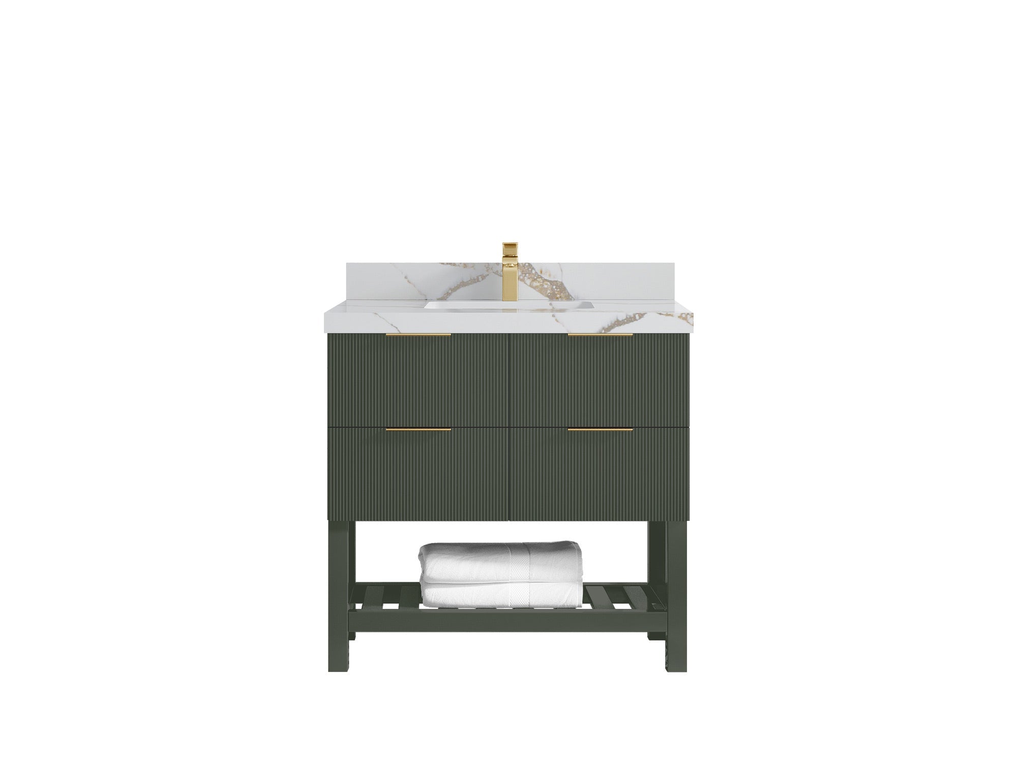 Catalina 36 in. W x 22 in. D Center Sink Bathroom Vanity - Willow Bath and Vanity