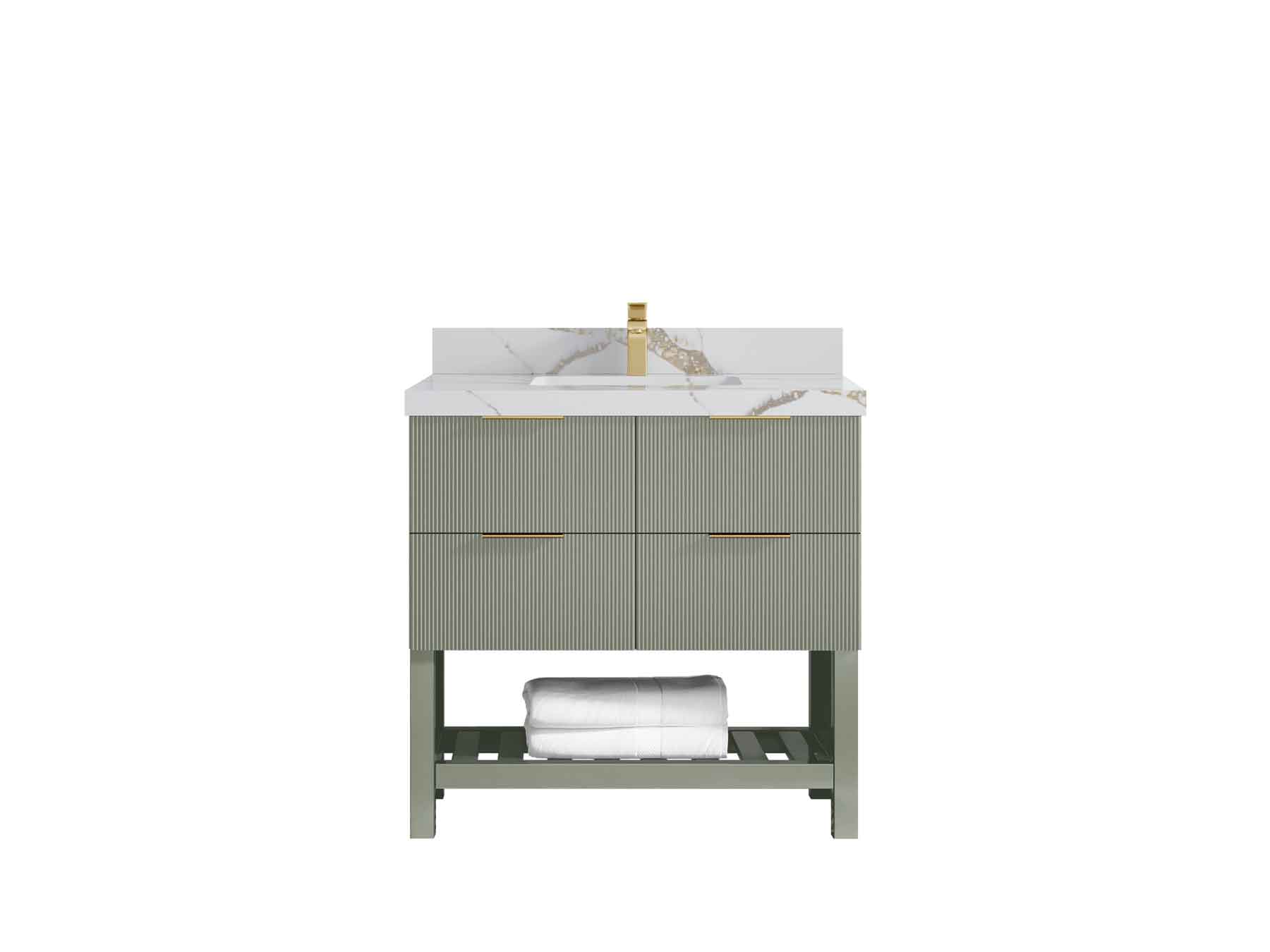 Catalina 36 in. W x 22 in. D Center Sink Bathroom Vanity - Willow Bath and Vanity