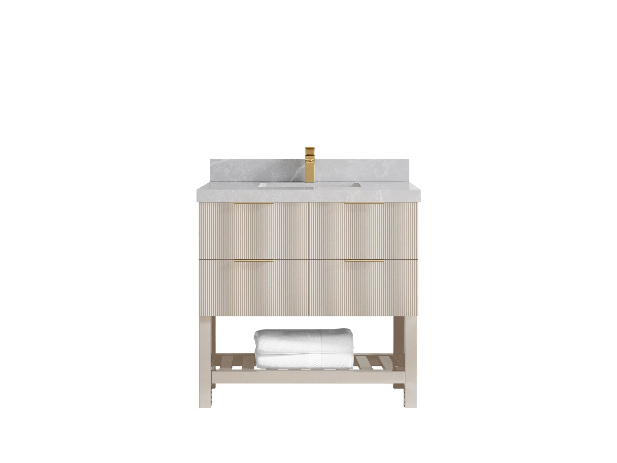 Catalina 36 in. W x 22 in. D Center Sink Bathroom Vanity - Willow Bath and Vanity