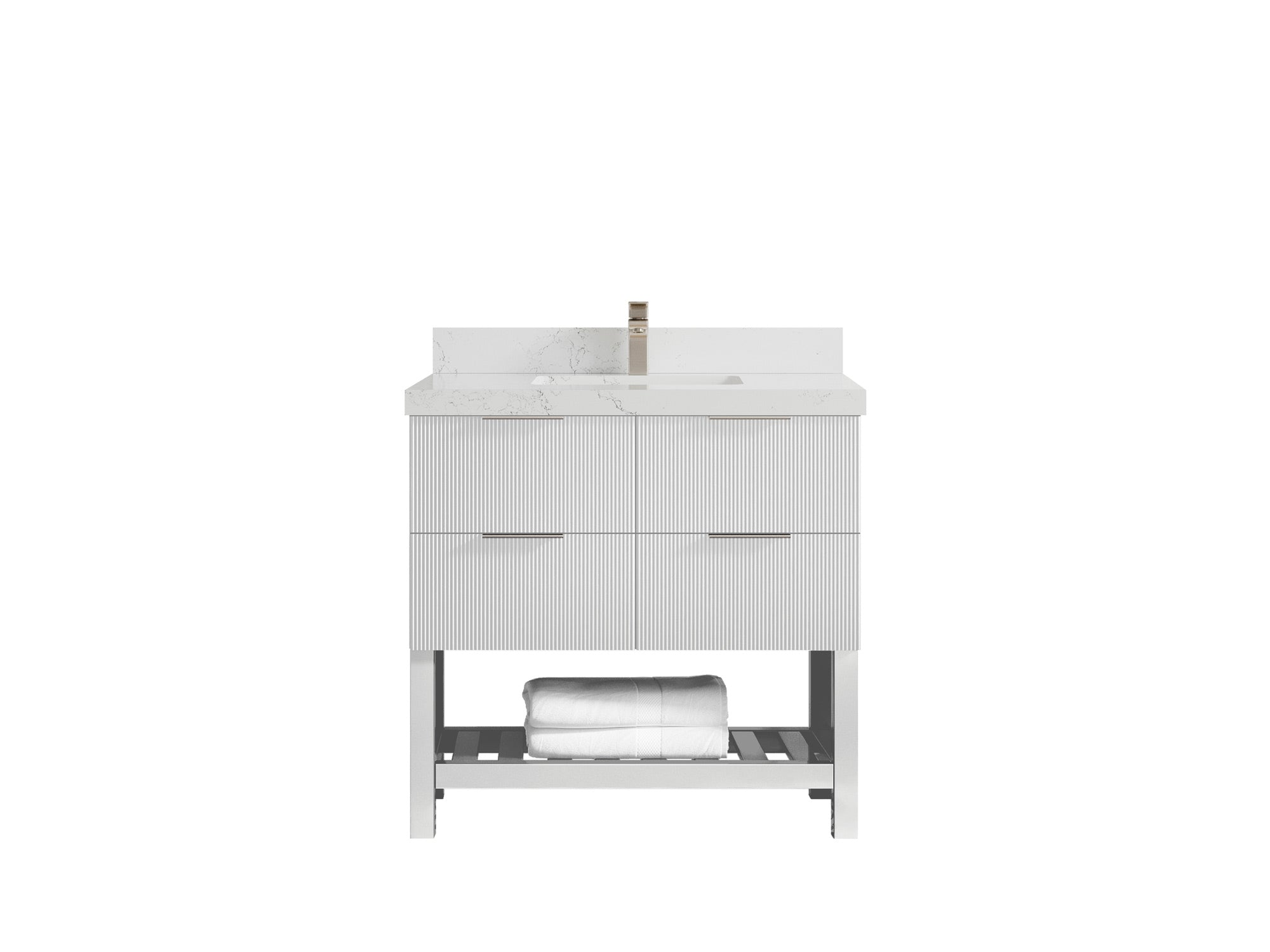 Catalina 36 in. W x 22 in. D Center Sink Bathroom Vanity - Willow Bath and Vanity