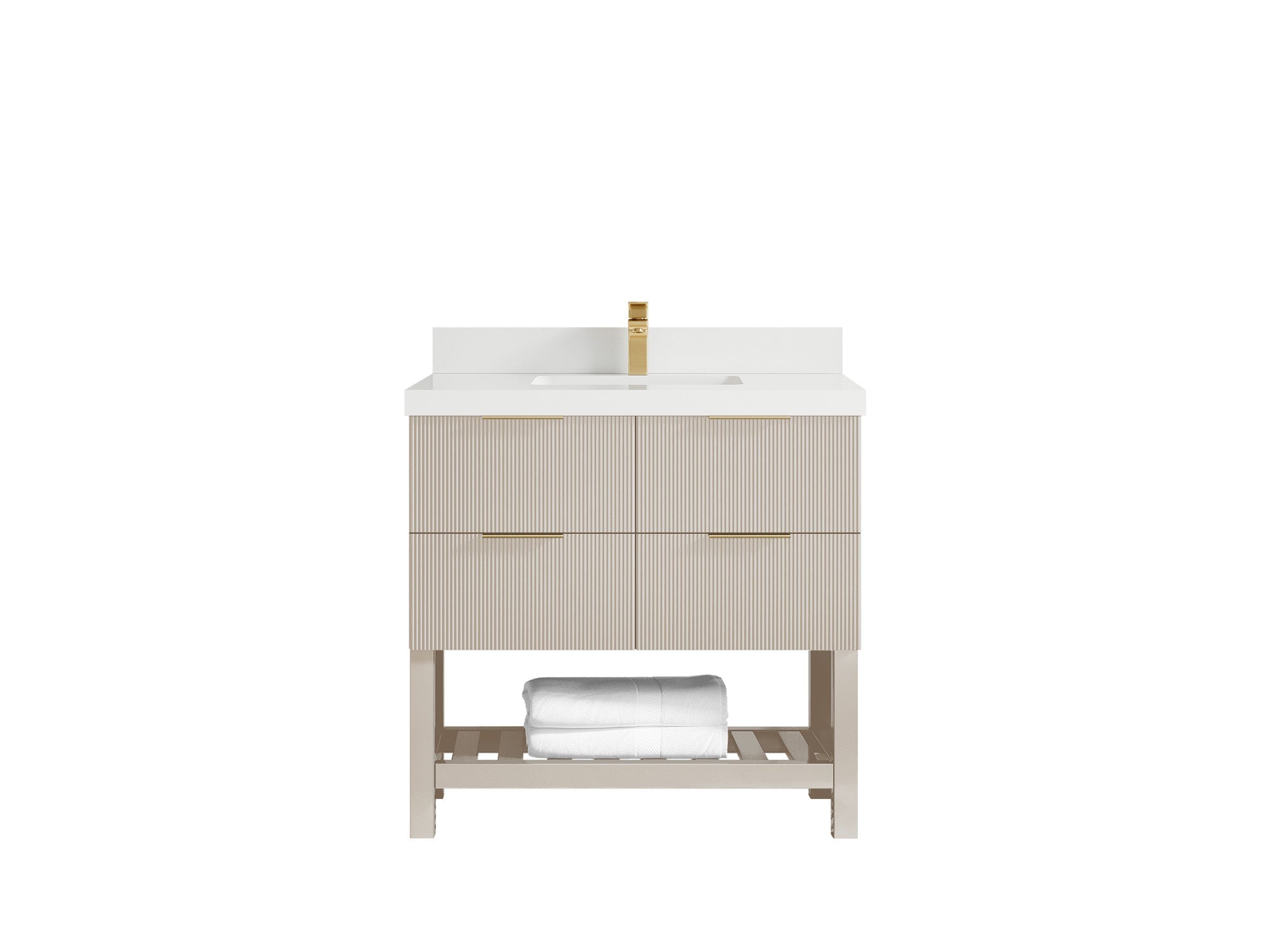 Catalina 36 in. W x 22 in. D Center Sink Bathroom Vanity - Willow Bath and Vanity