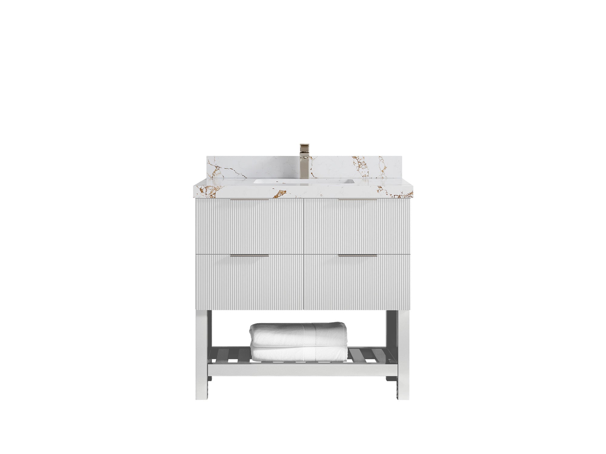 Catalina 36 in. W x 22 in. D Center Sink Bathroom Vanity - Willow Bath and Vanity