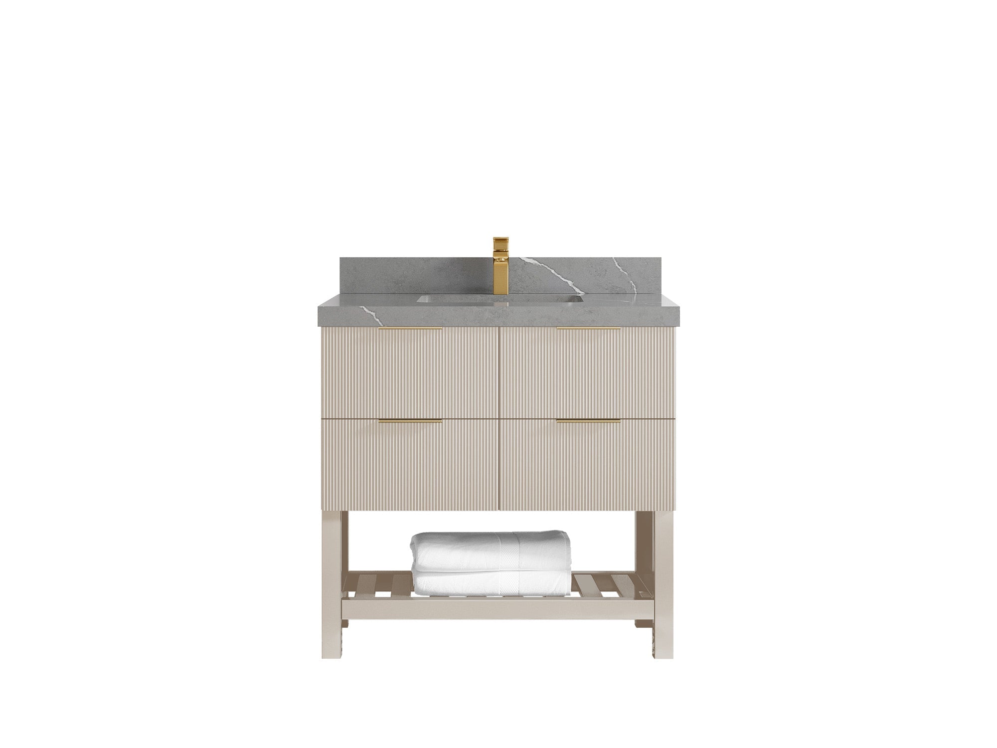 Catalina 36 in. W x 22 in. D Center Sink Bathroom Vanity - Willow Bath and Vanity