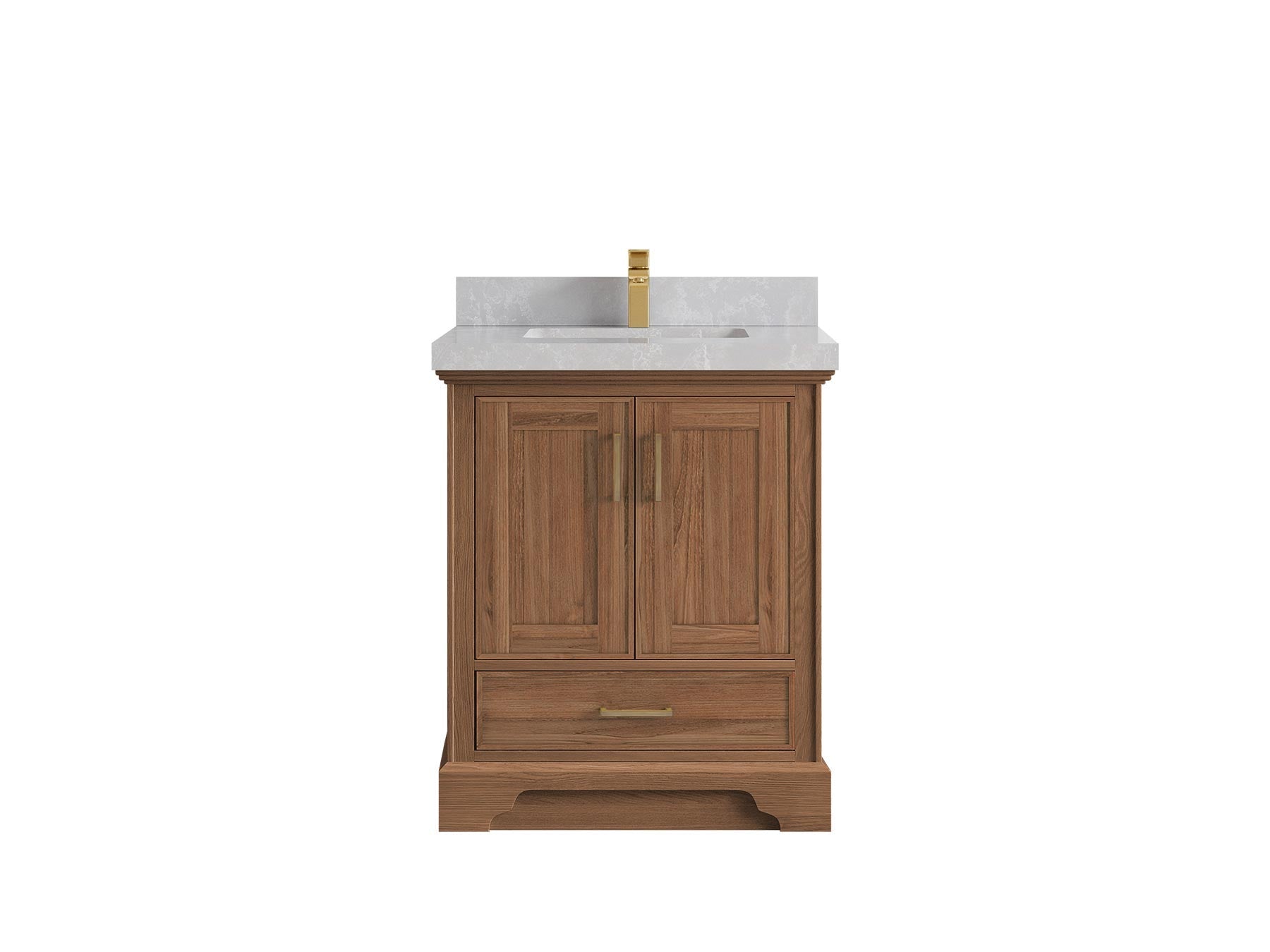 Charlotte 30 in. W x 22 in. D Single Sink Bathroom Teak Wood Vanity - Willow Bath and Vanity