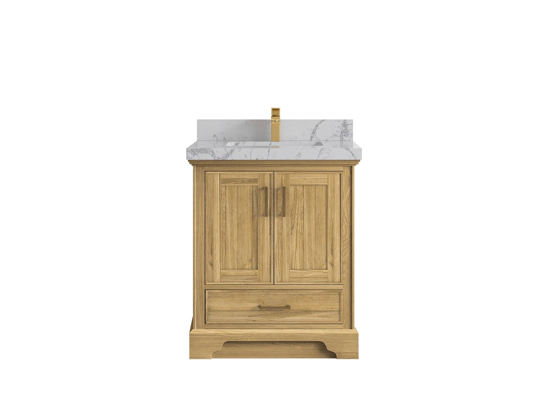 Charlotte 30 in. W x 22 in. D Single Sink Bathroom Teak Wood Vanity - Willow Bath and Vanity