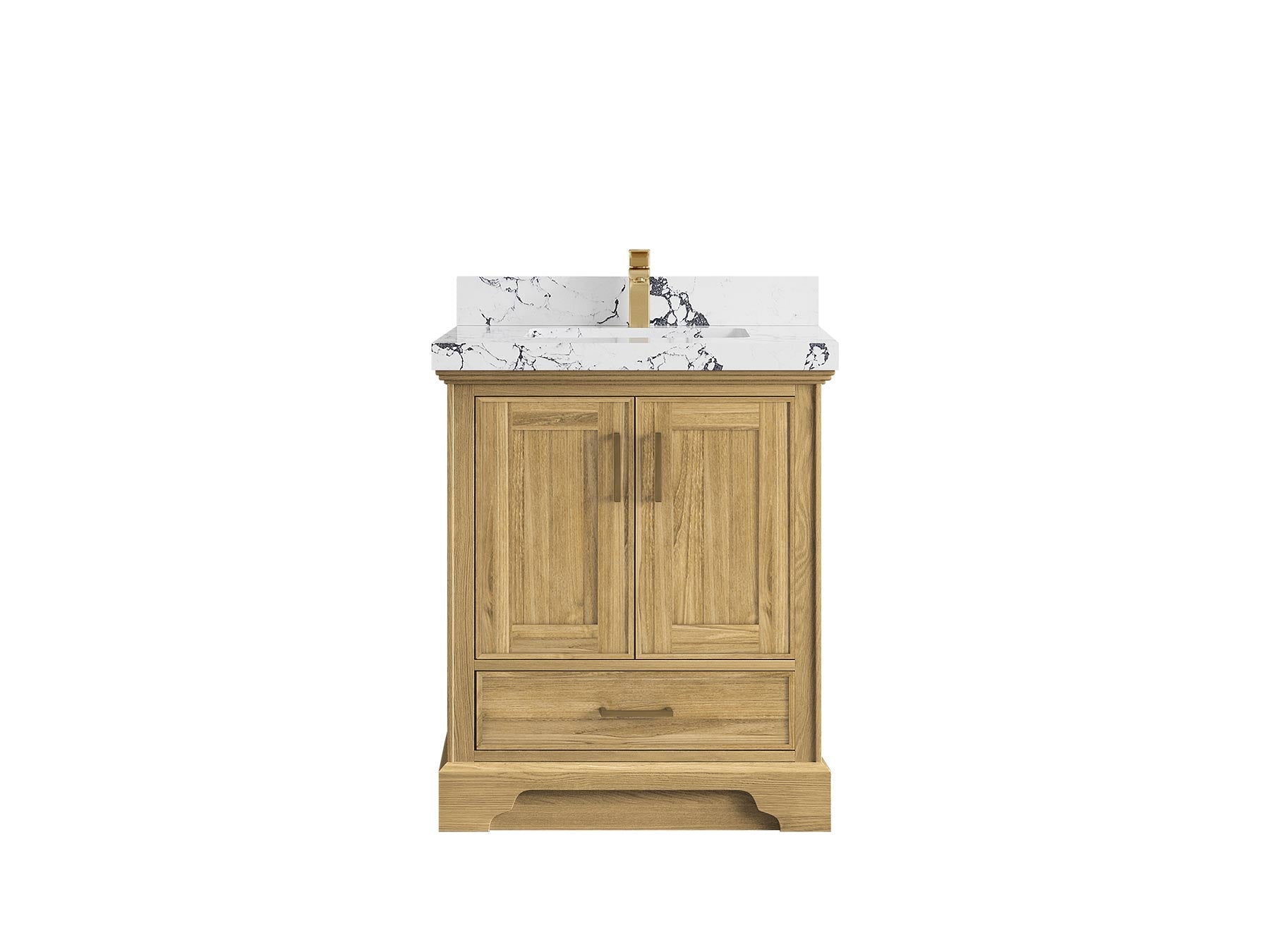 Charlotte 30 in. W x 22 in. D Single Sink Bathroom Teak Wood Vanity - Willow Bath and Vanity