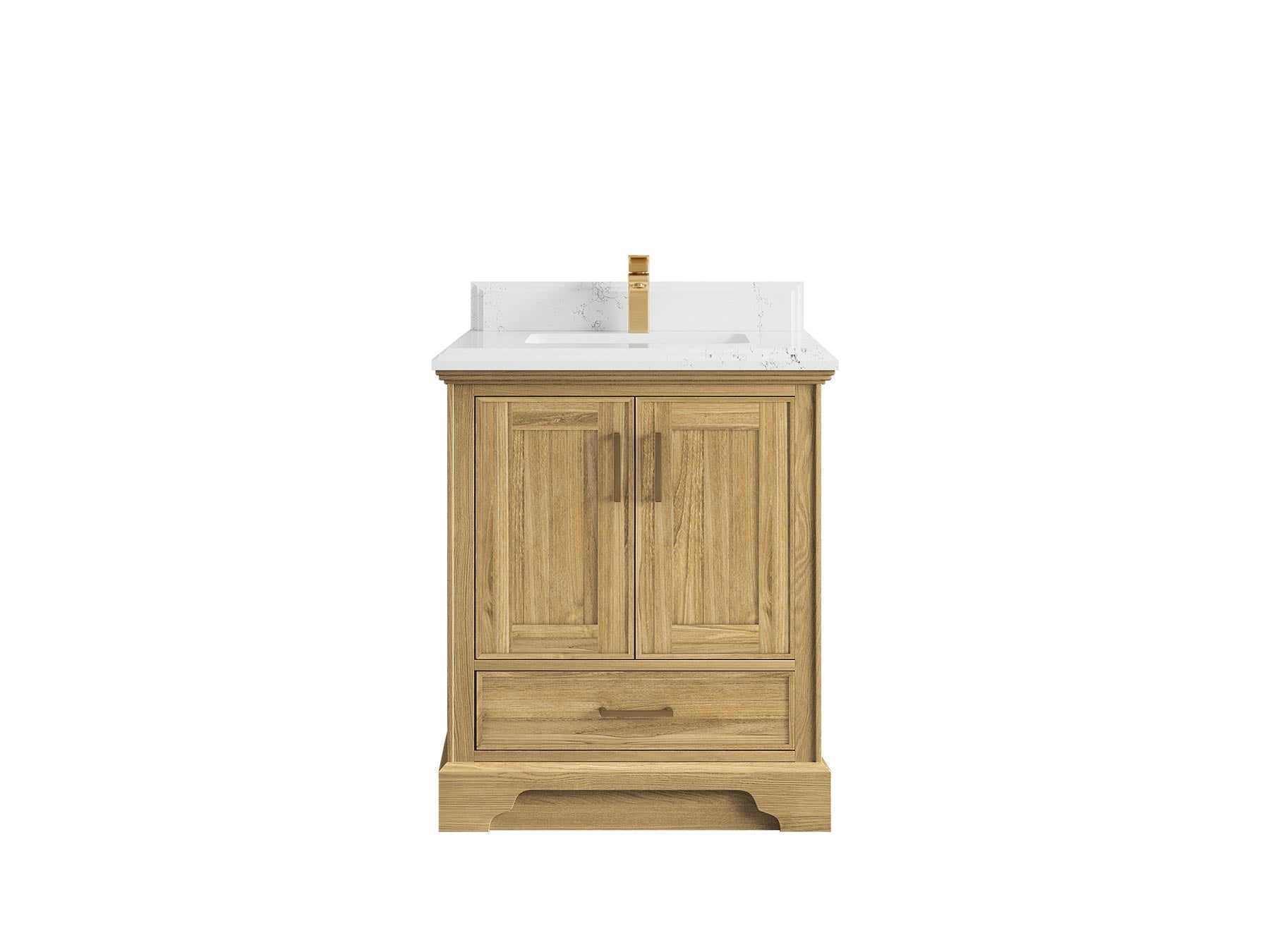 Charlotte 30 in. W x 22 in. D Single Sink Bathroom Teak Wood Vanity - Willow Bath and Vanity