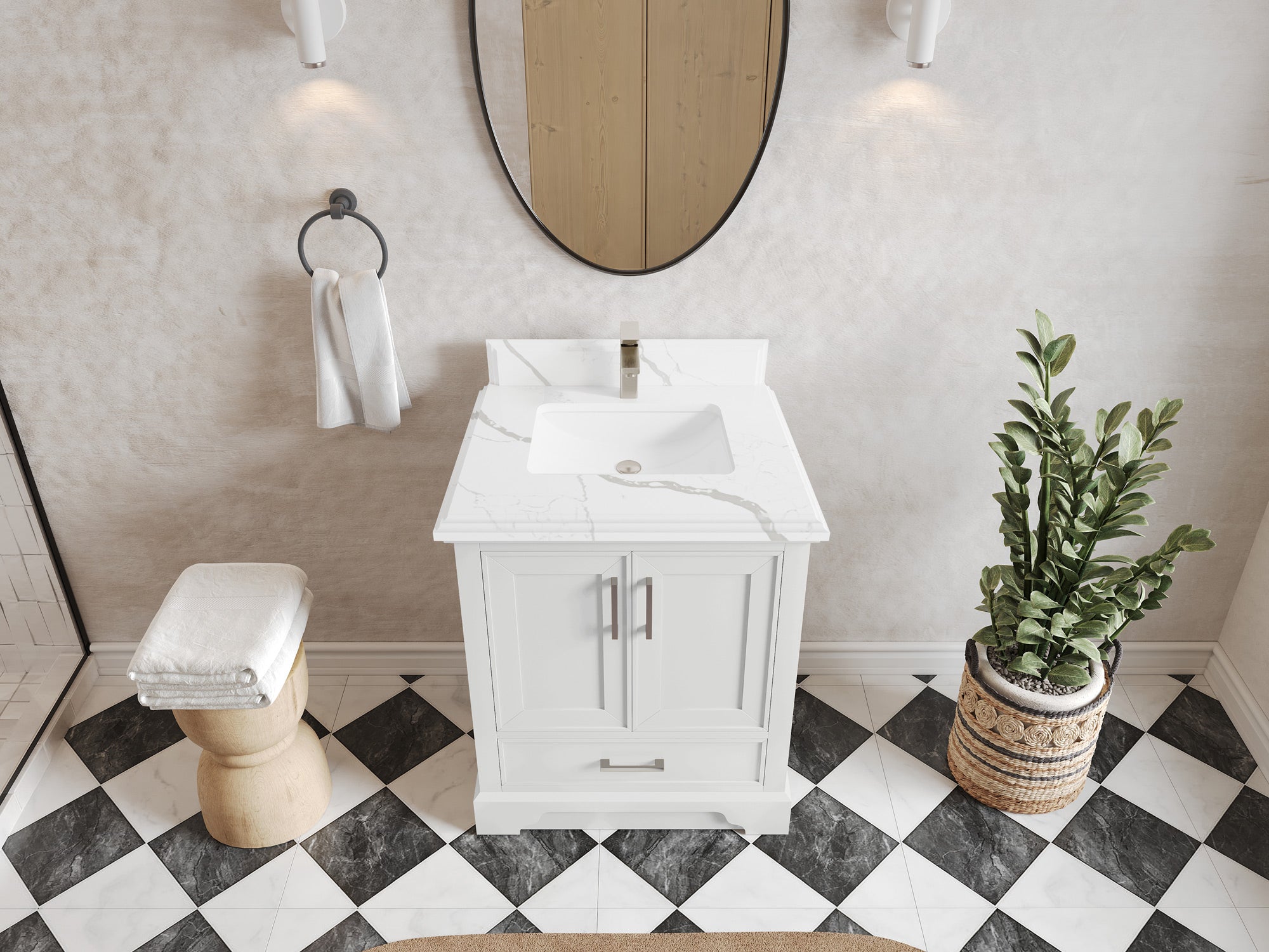 Charlotte 30 in. W x 22 in. D Single Sink Bathroom Vanity - Willow Bath and Vanity