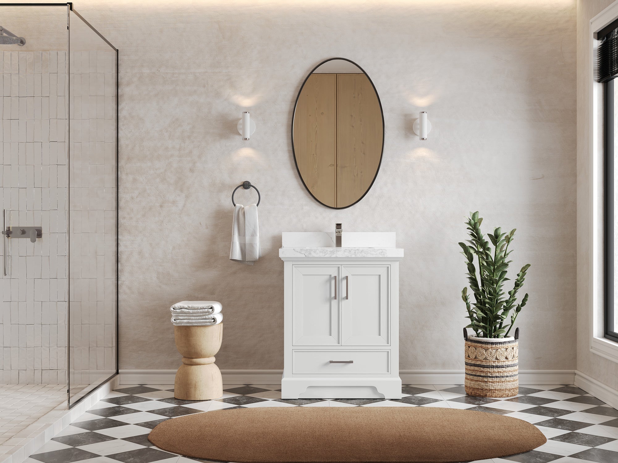 Charlotte 30 in. W x 22 in. D Single Sink Bathroom Vanity - Willow Bath and Vanity