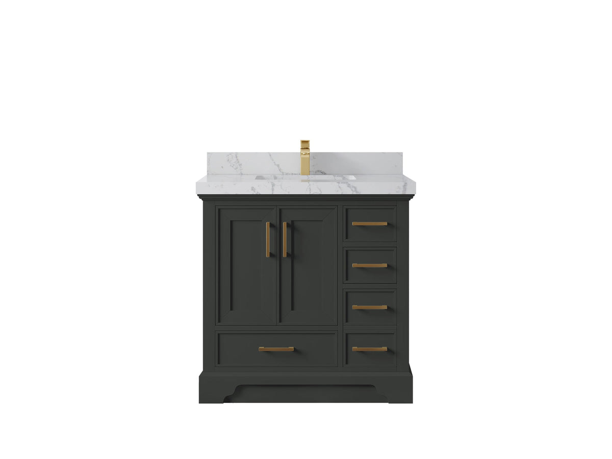 Charlotte 36 in. W x 22 in. D Center Sink Bathroom Vanity - Willow Bath and Vanity