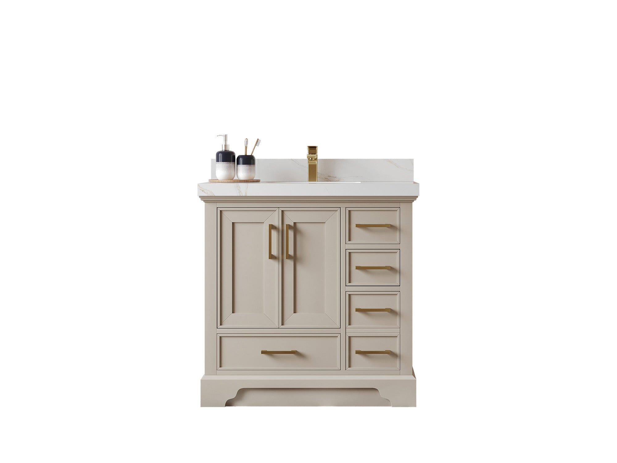 Charlotte 36 in. W x 22 in. D Center Sink Bathroom Vanity - Willow Bath and Vanity