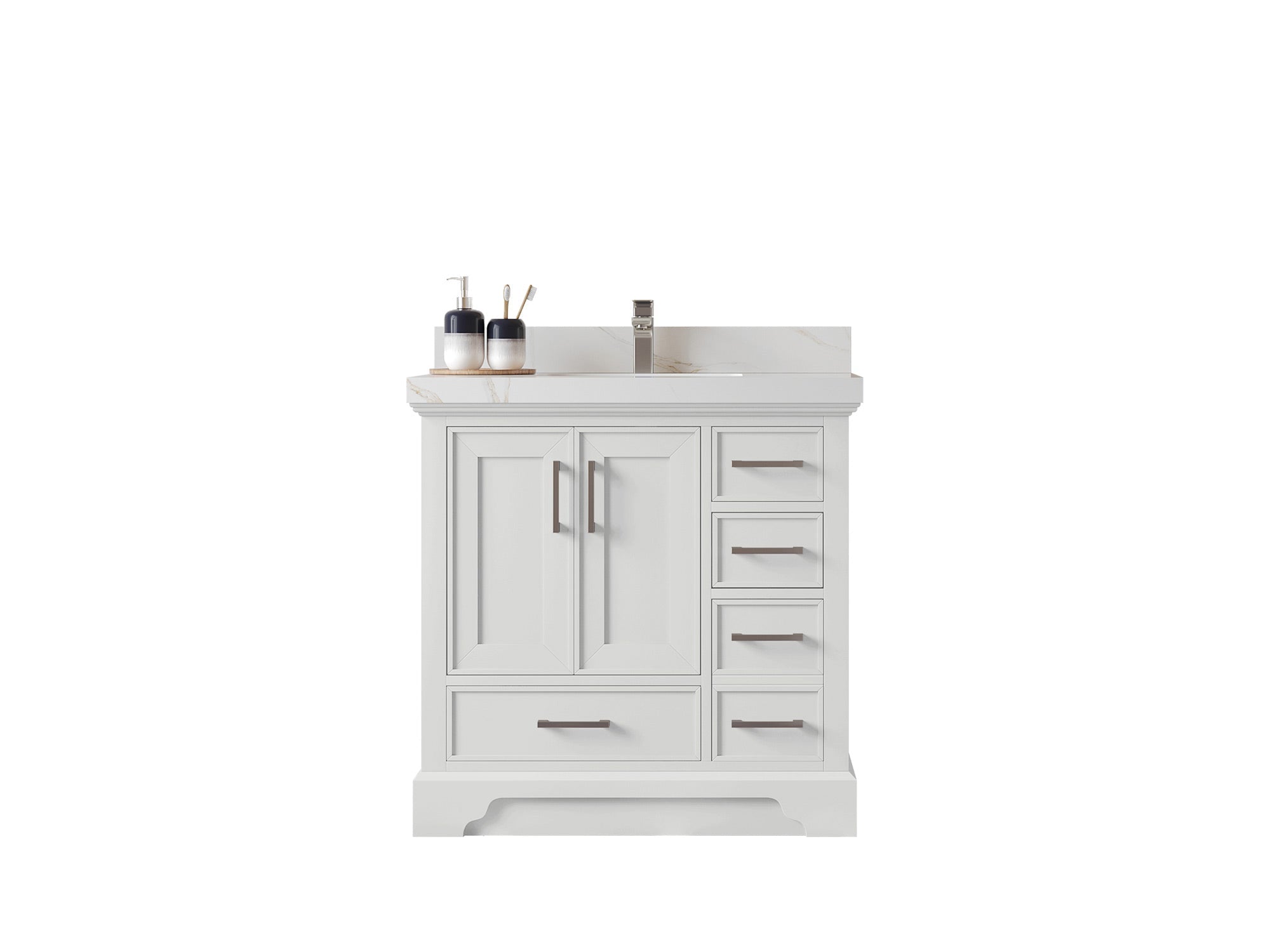 Charlotte 36 in. W x 22 in. D Center Sink Bathroom Vanity - Willow Bath and Vanity