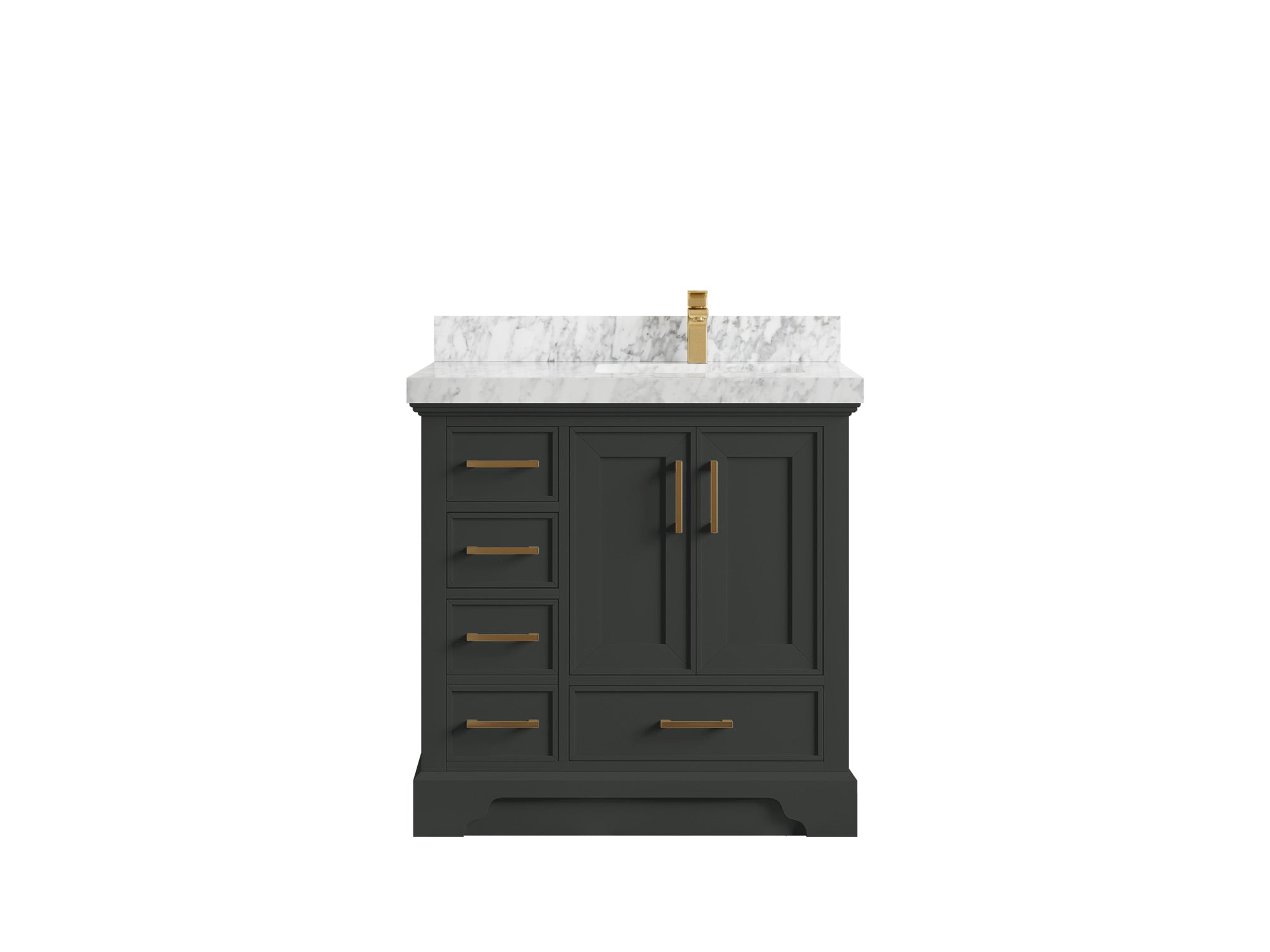 Charlotte 36 in. W x 22 in. D Right Offset Sink Bathroom Vanity - Willow Bath and Vanity
