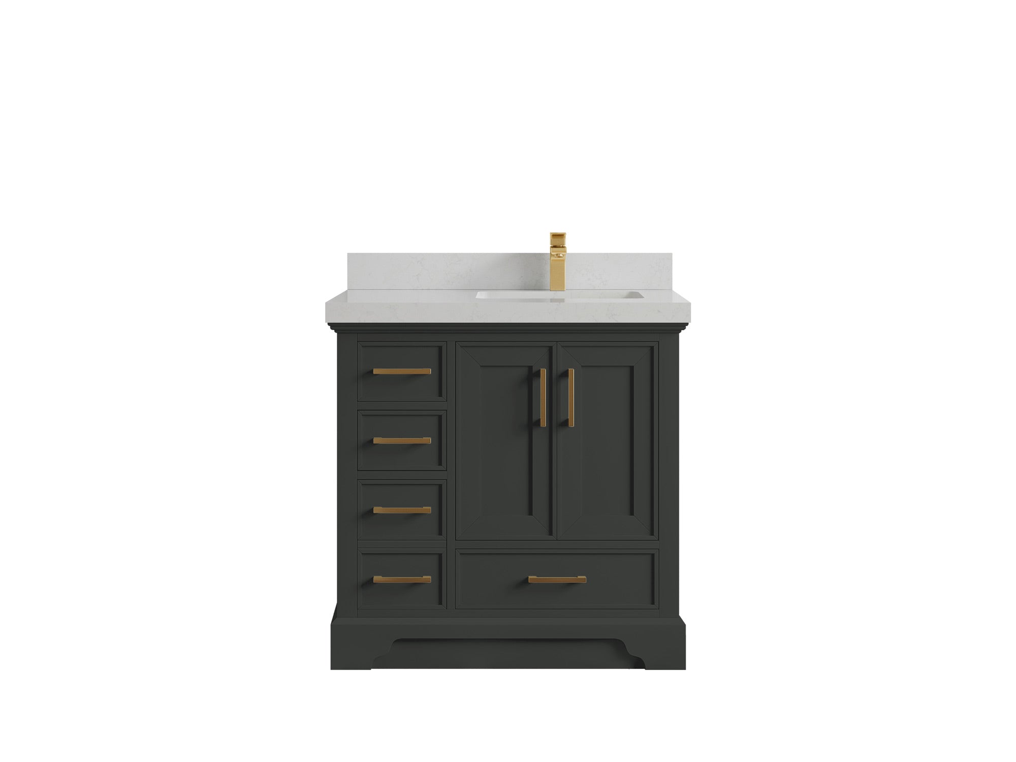 Charlotte 36 in. W x 22 in. D Right Offset Sink Bathroom Vanity - Willow Bath and Vanity