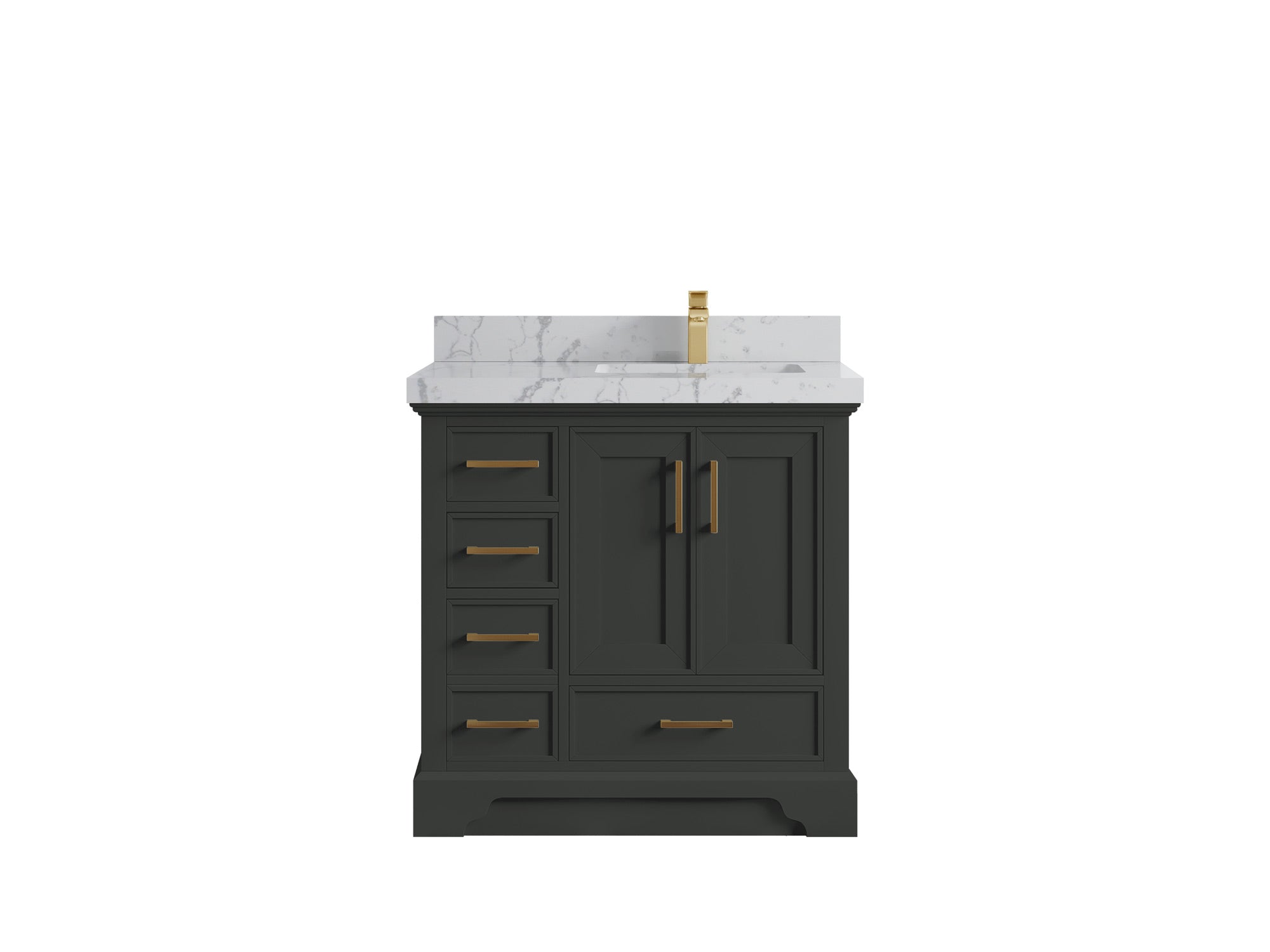 Charlotte 36 in. W x 22 in. D Right Offset Sink Bathroom Vanity - Willow Bath and Vanity
