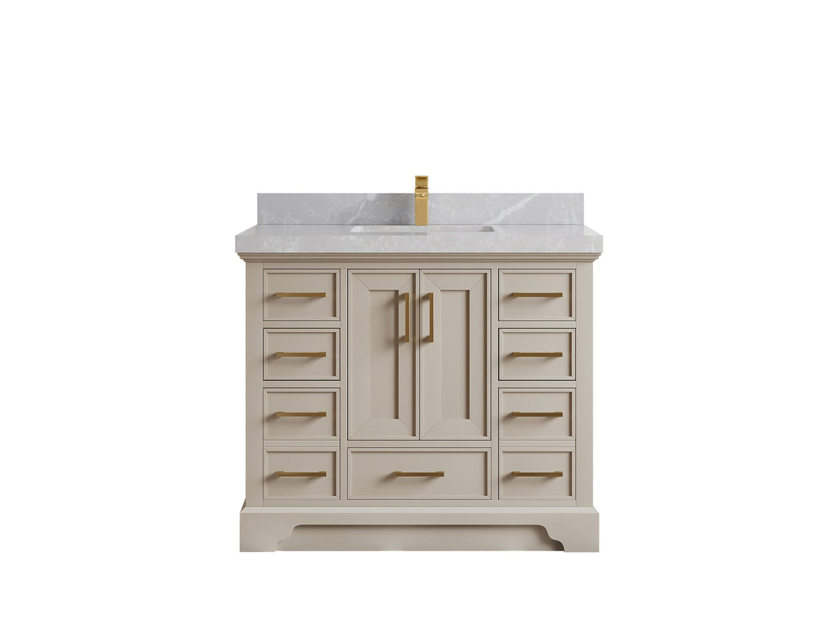 Charlotte 42 in. W x 22 in. D Single Sink Bathroom Vanity - Willow Bath and Vanity