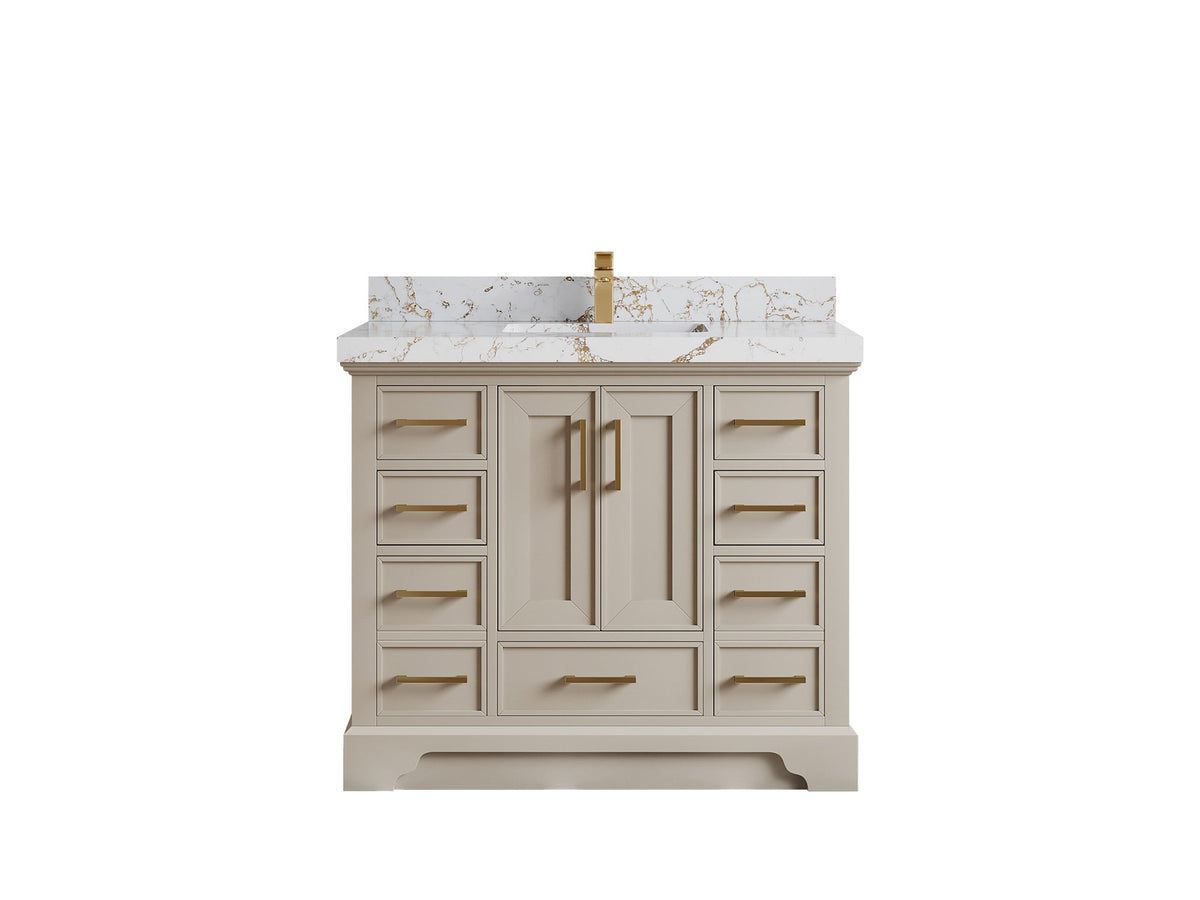 Charlotte 42 in. W x 22 in. D Single Sink Bathroom Vanity - Willow Bath and Vanity