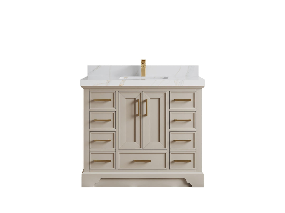 Charlotte 42 in. W x 22 in. D Single Sink Bathroom Vanity - Willow Bath and Vanity