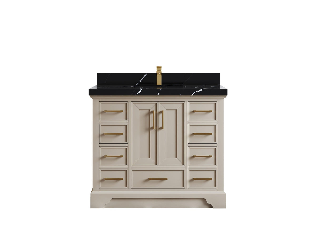 Charlotte 42 in. W x 22 in. D Single Sink Bathroom Vanity - Willow Bath and Vanity