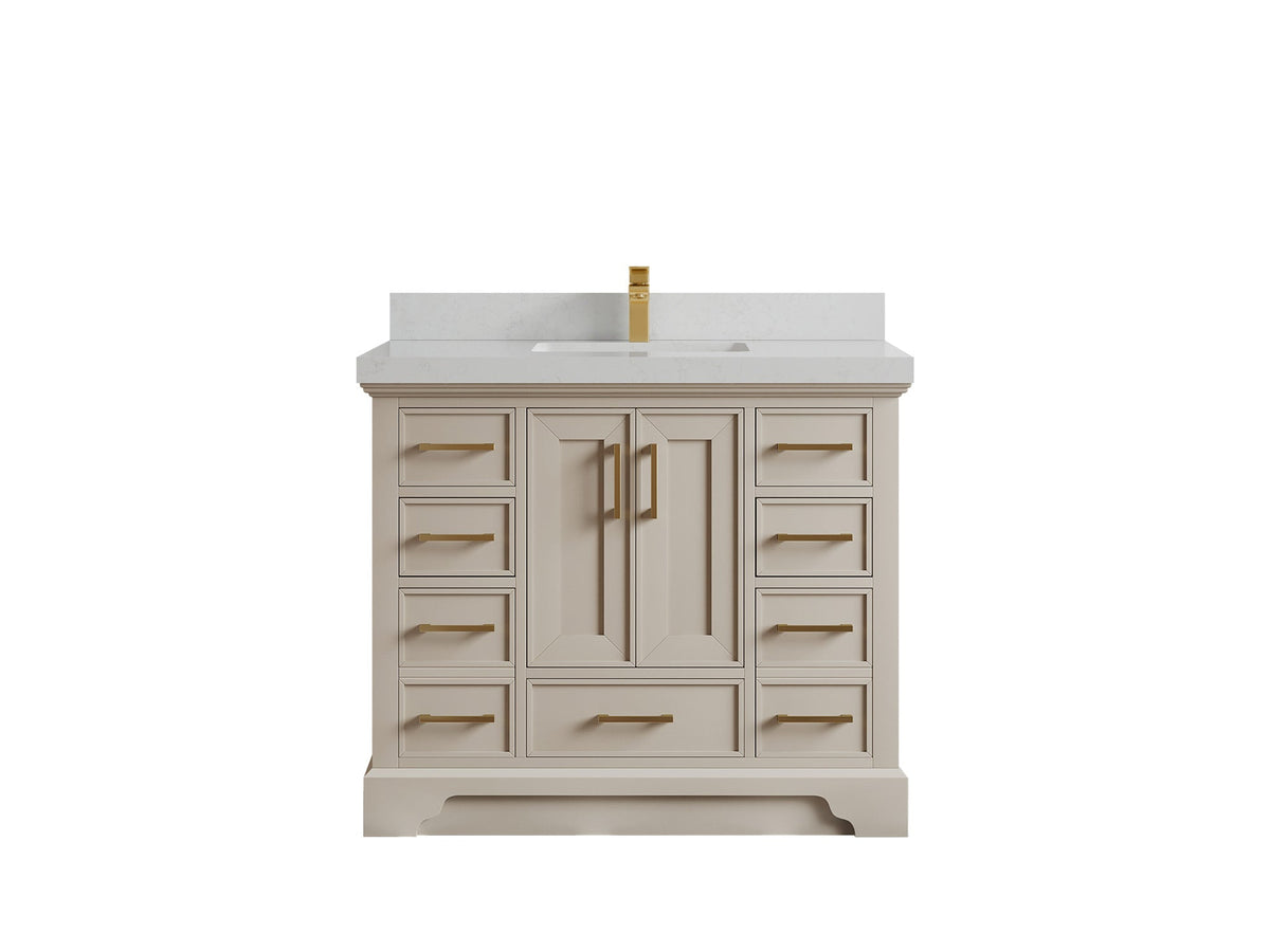 Charlotte 42 in. W x 22 in. D Single Sink Bathroom Vanity - Willow Bath and Vanity