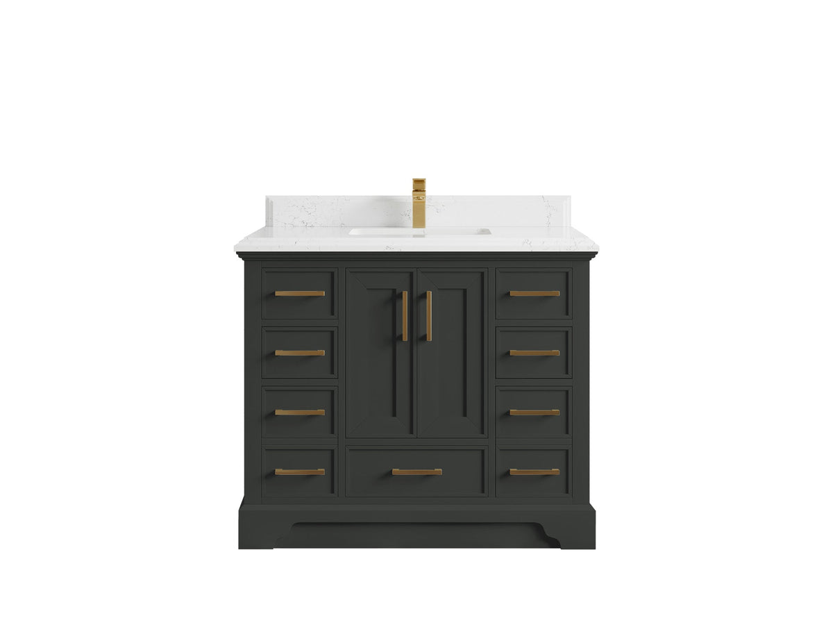 Charlotte 42 in. W x 22 in. D Single Sink Bathroom Vanity - Willow Bath and Vanity